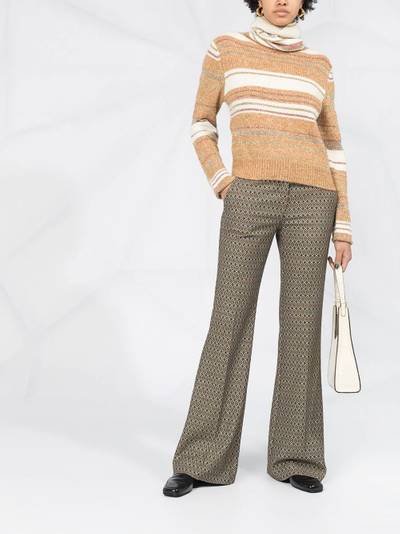 See by Chloé turtle neck striped knit jumper outlook