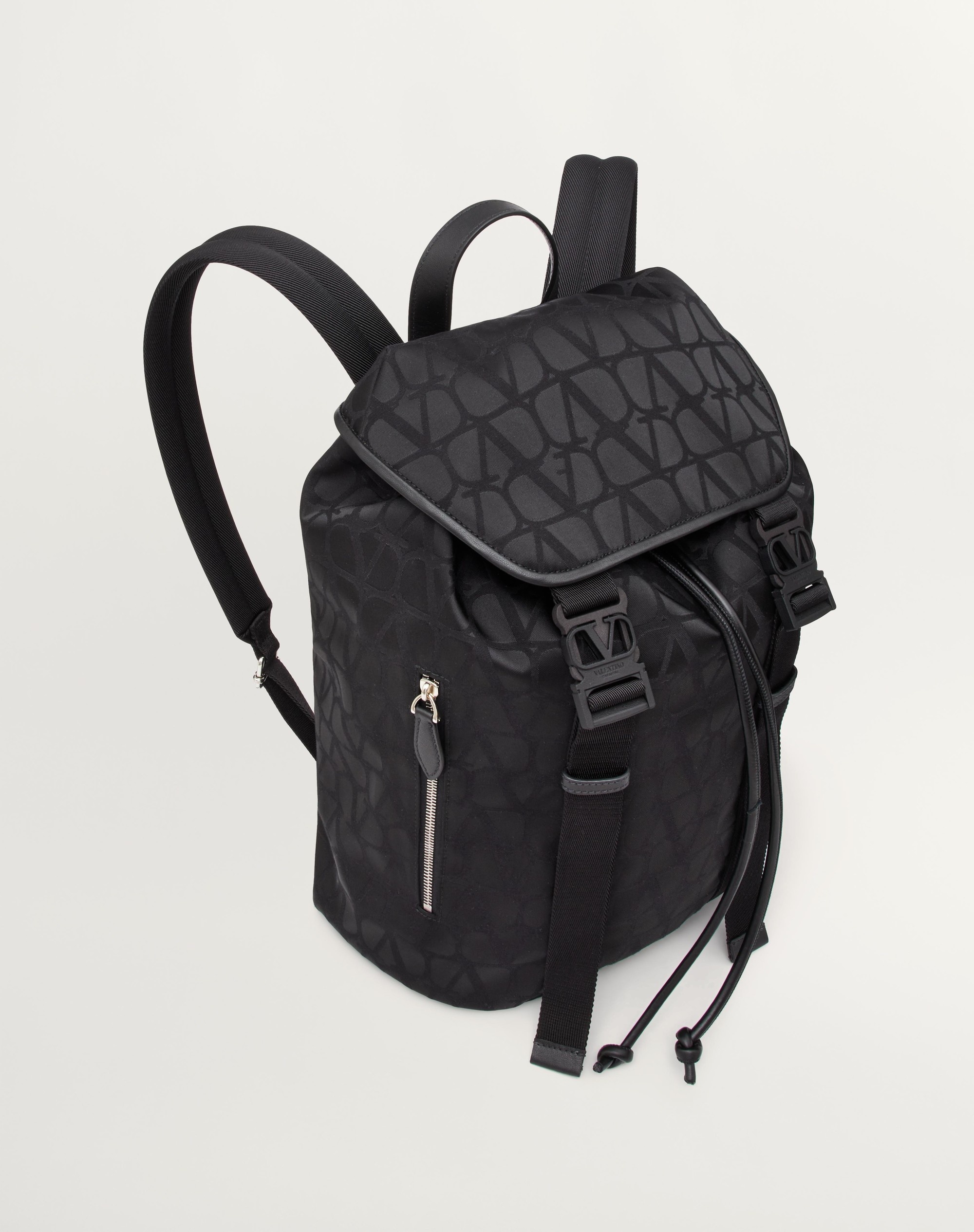 BLACK ICONOGRAPHE NYLON BACKPACK - 6