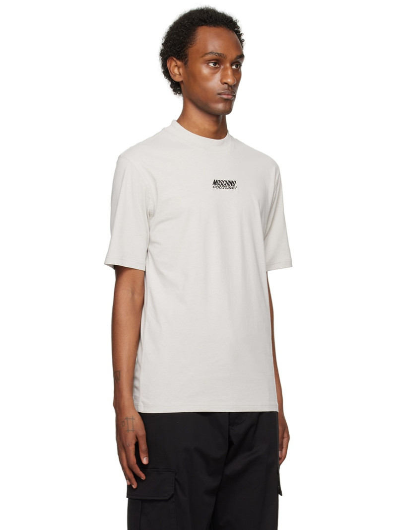 Gray Embroidered T-Shirt 2