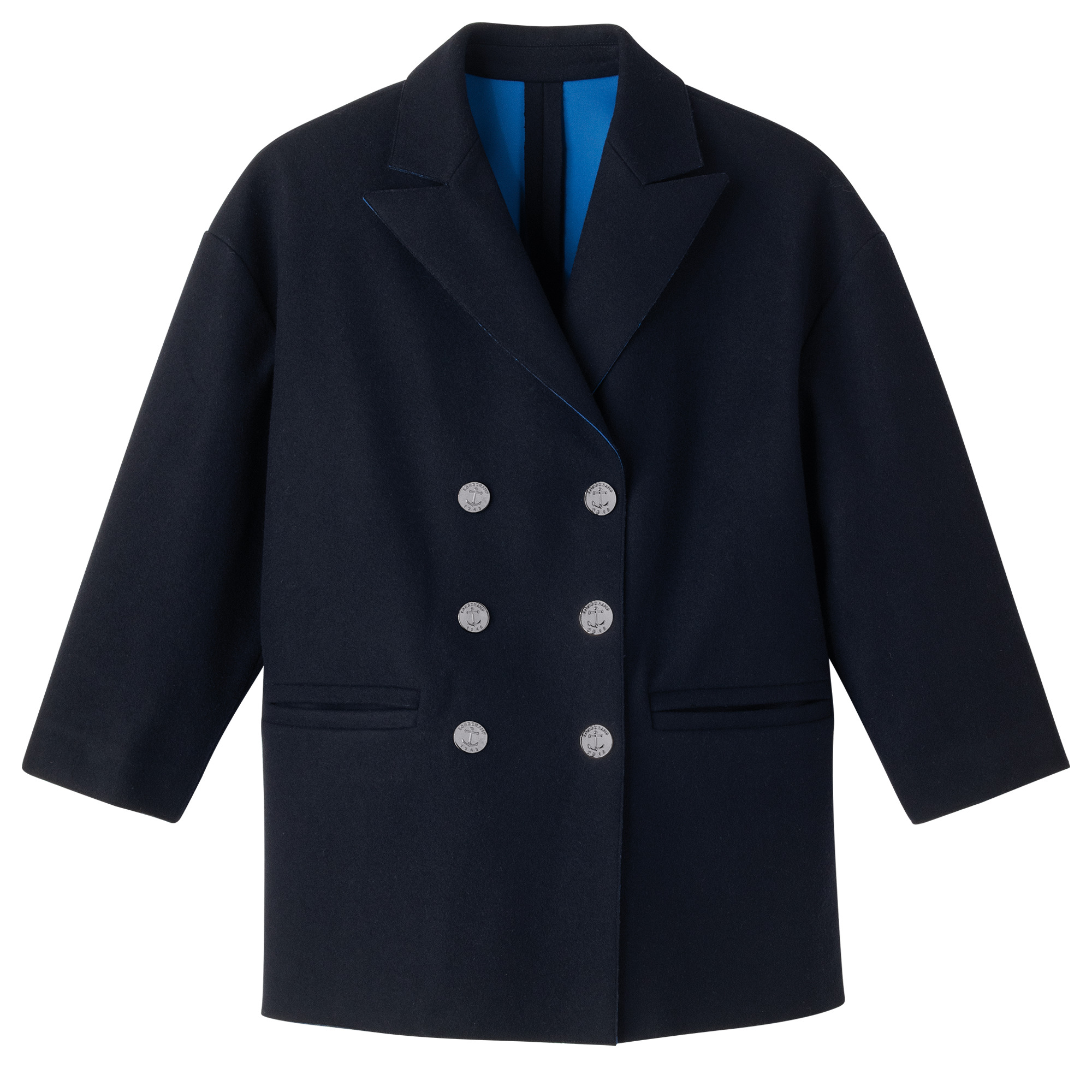 Fall-Winter 2023 Collection Pea coat Navy - OTHER - 3
