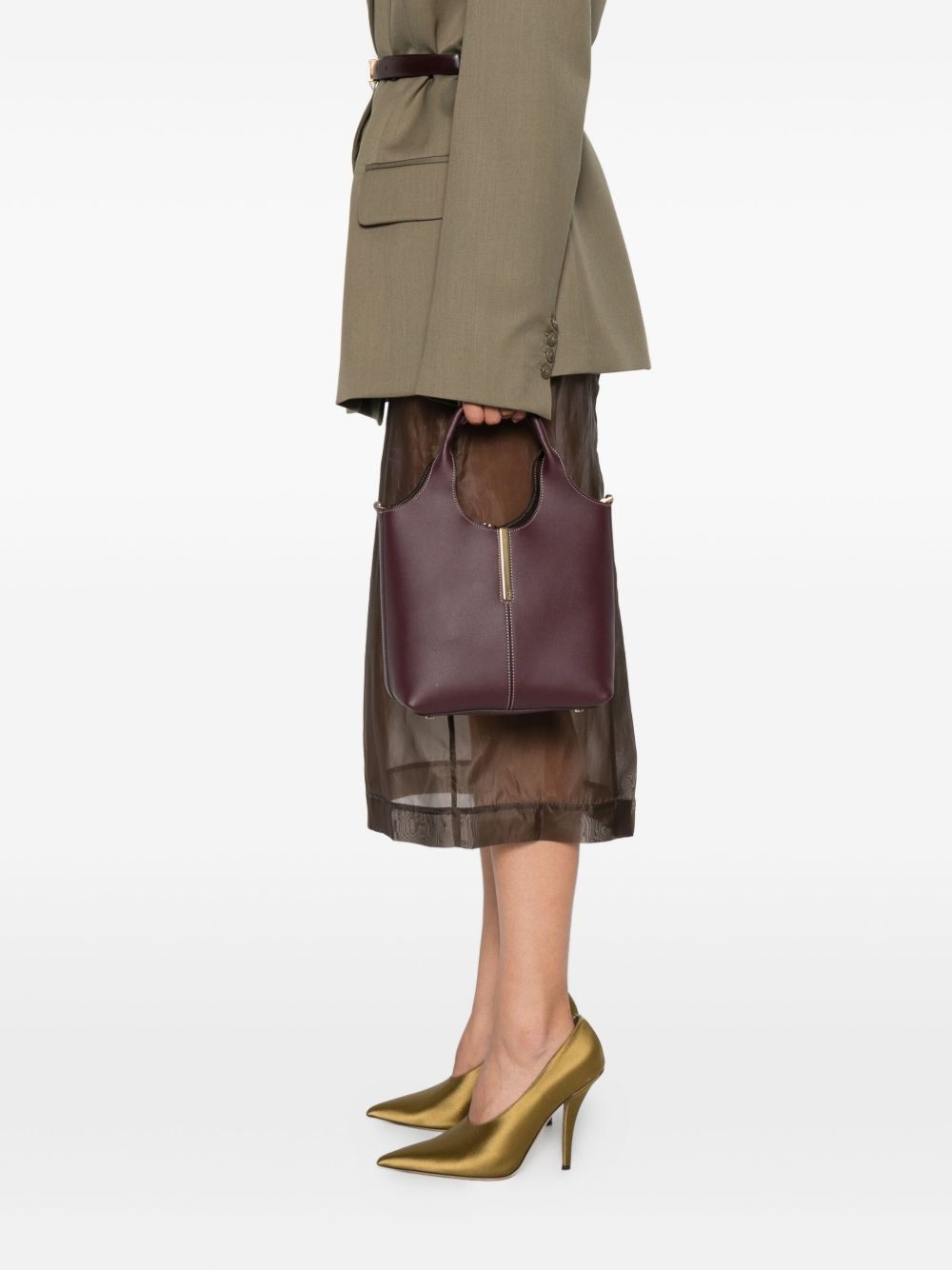 small Shopping leather tote bag - 2