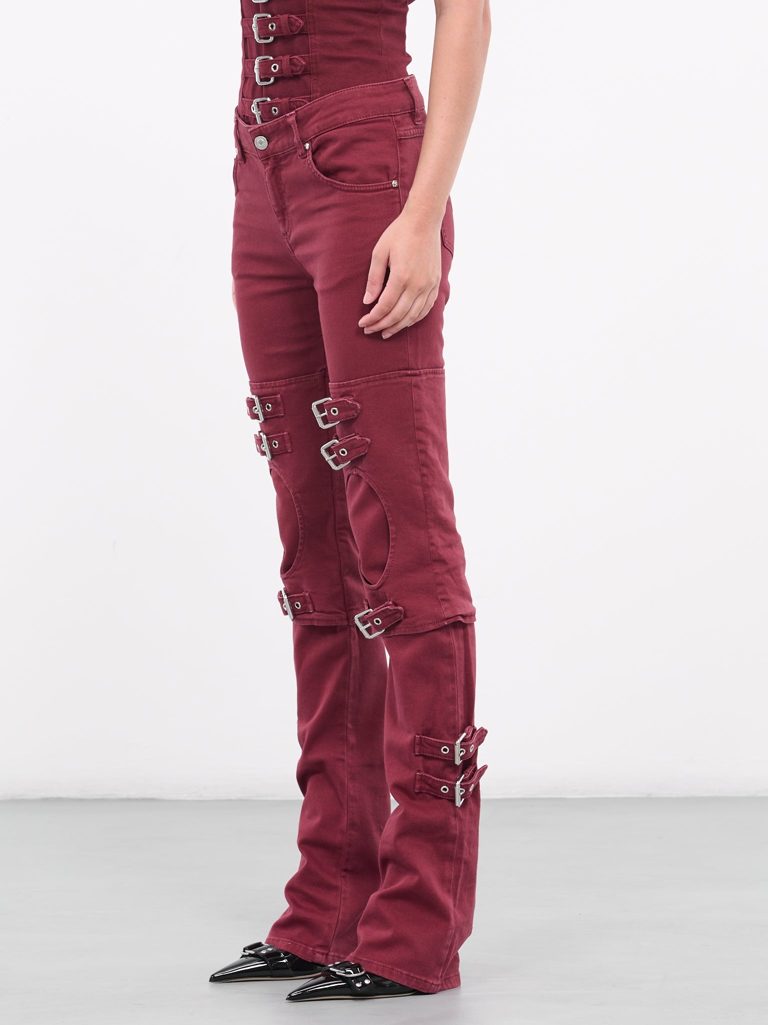 Boyfriend Buckle Jeans - 2