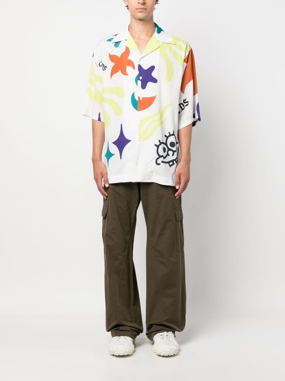 graphic-print short-sleeve shirt - 2