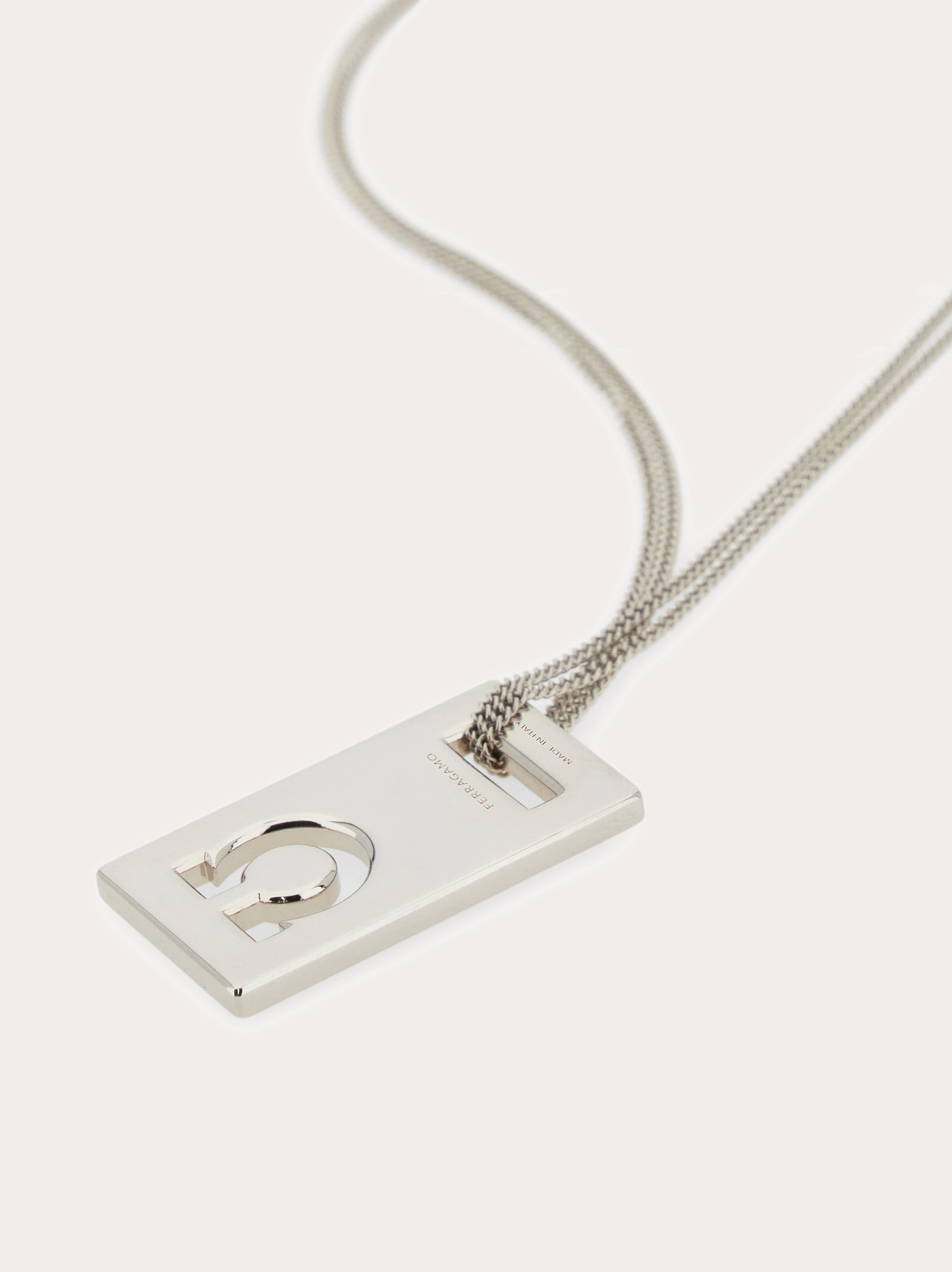 Ferragamo monogram pendant necklace - 4
