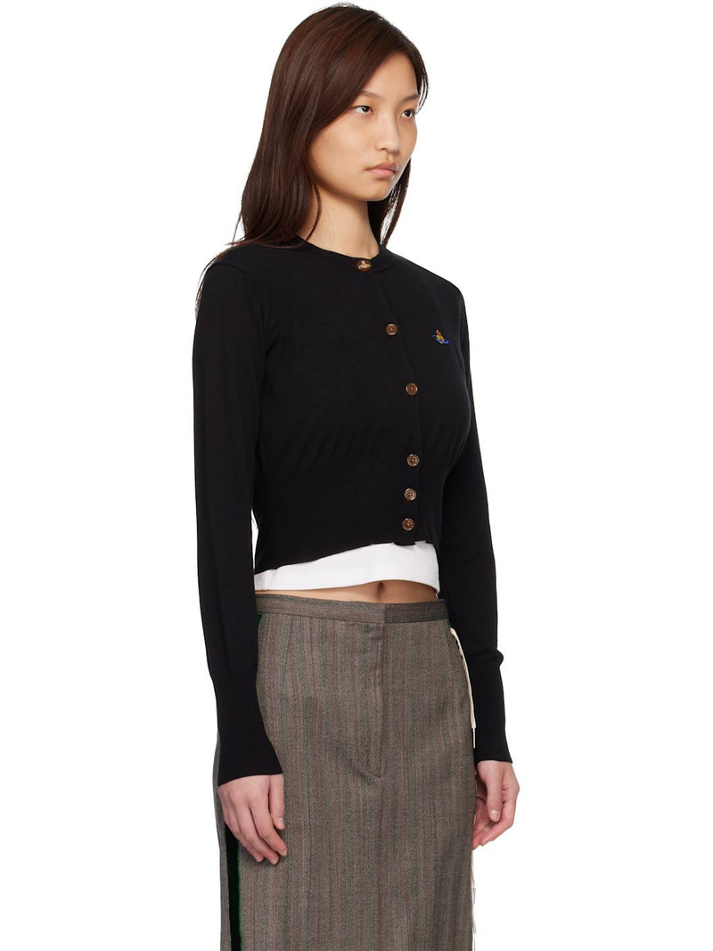 Black Bea Cropped Cardigan 2