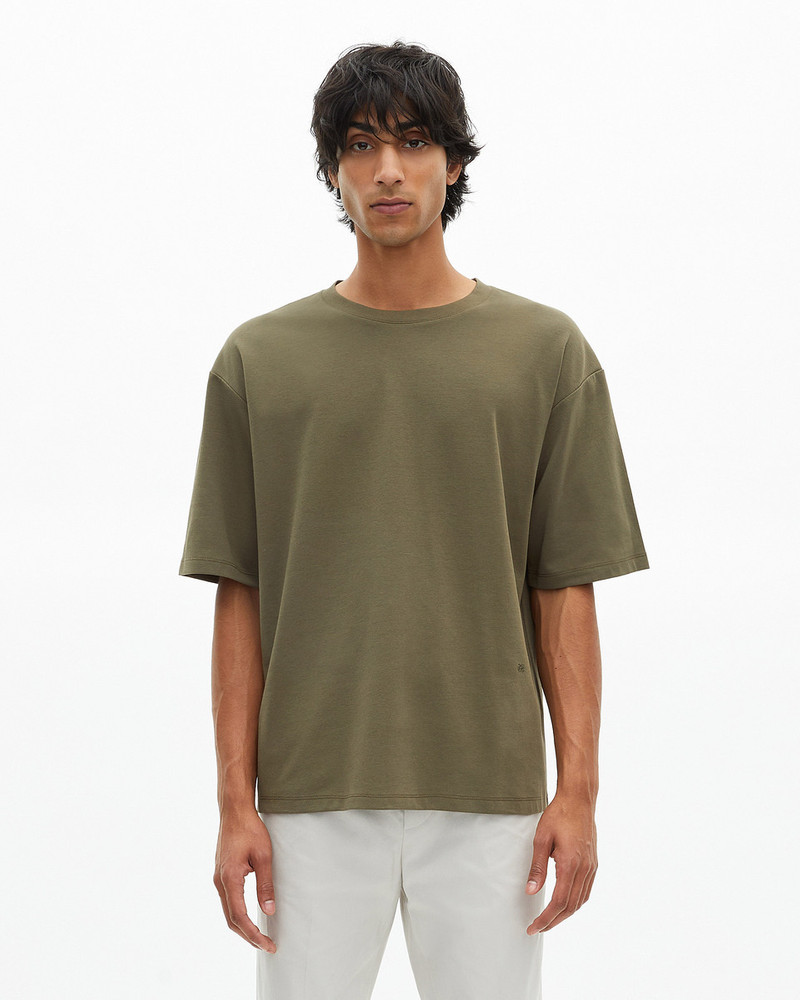 MIXED LARGE PLAIN KHAKI T-SHIRT 4