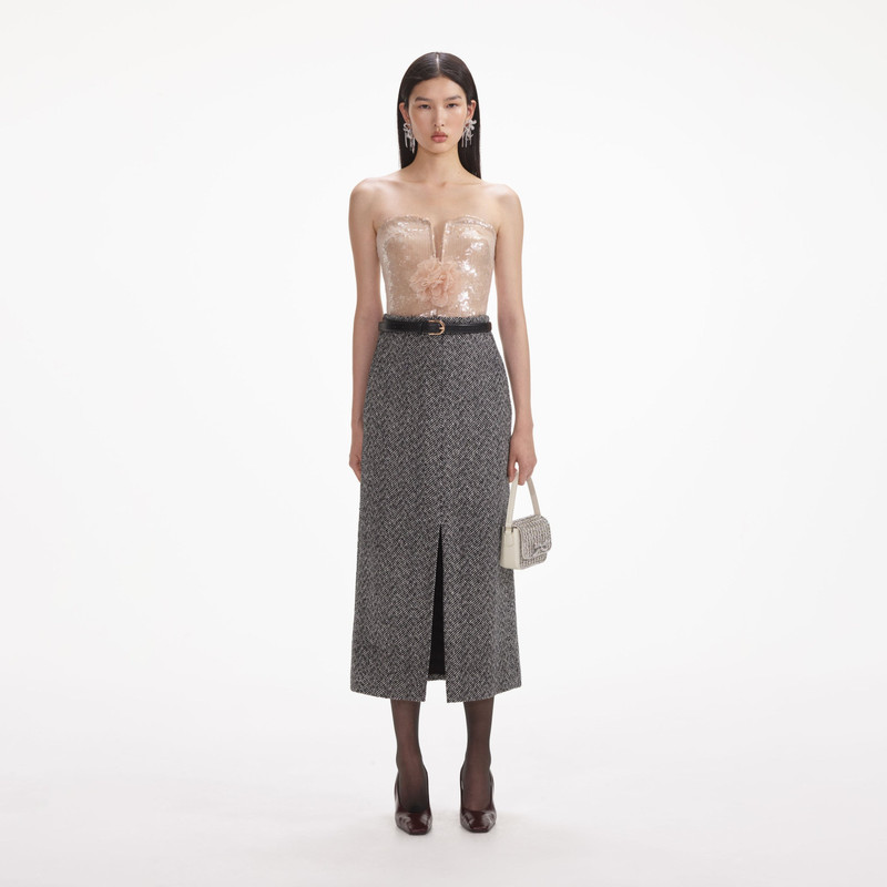 Champagne Sequin Top 1