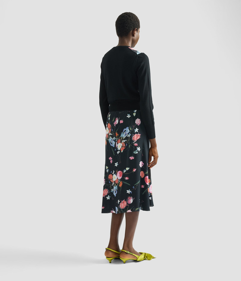 FLORAL PRINT PANEL CROPPED CARDIGAN 3