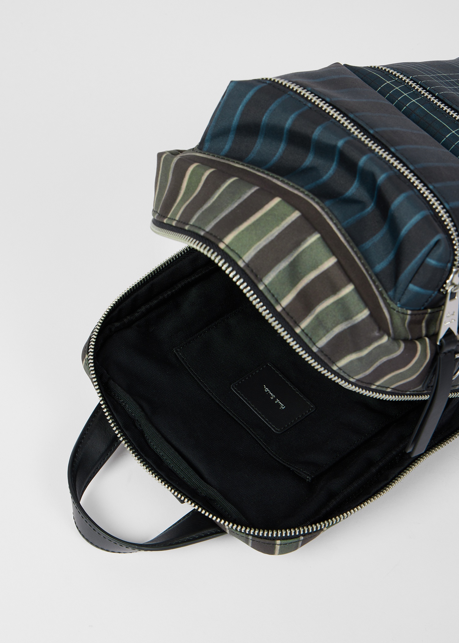 Multicolour Mixed Check and Stripe Sling Bag - 5