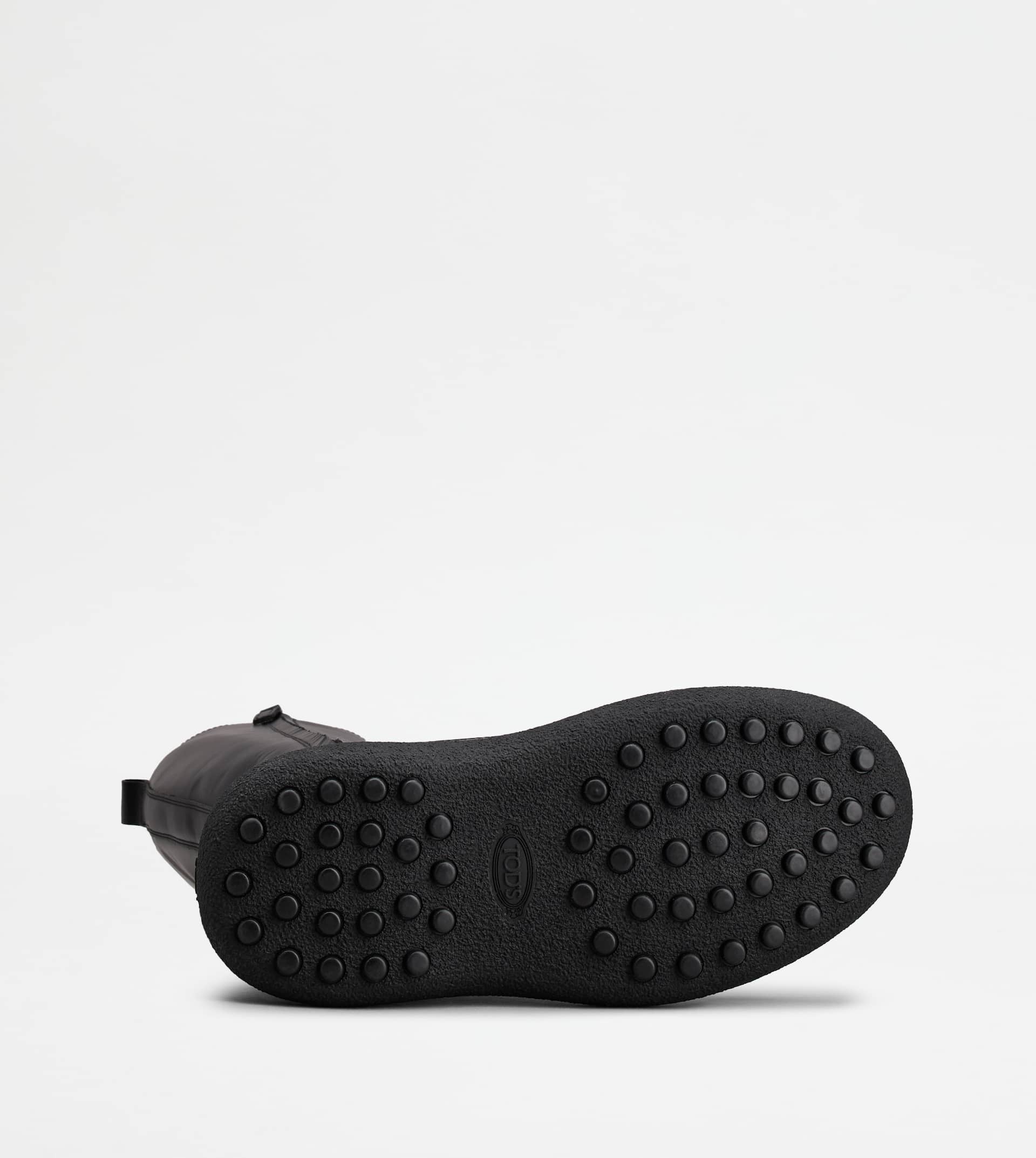 TOD'S W. G. LACE-UP BOOTS IN LEATHER - BLACK - 4