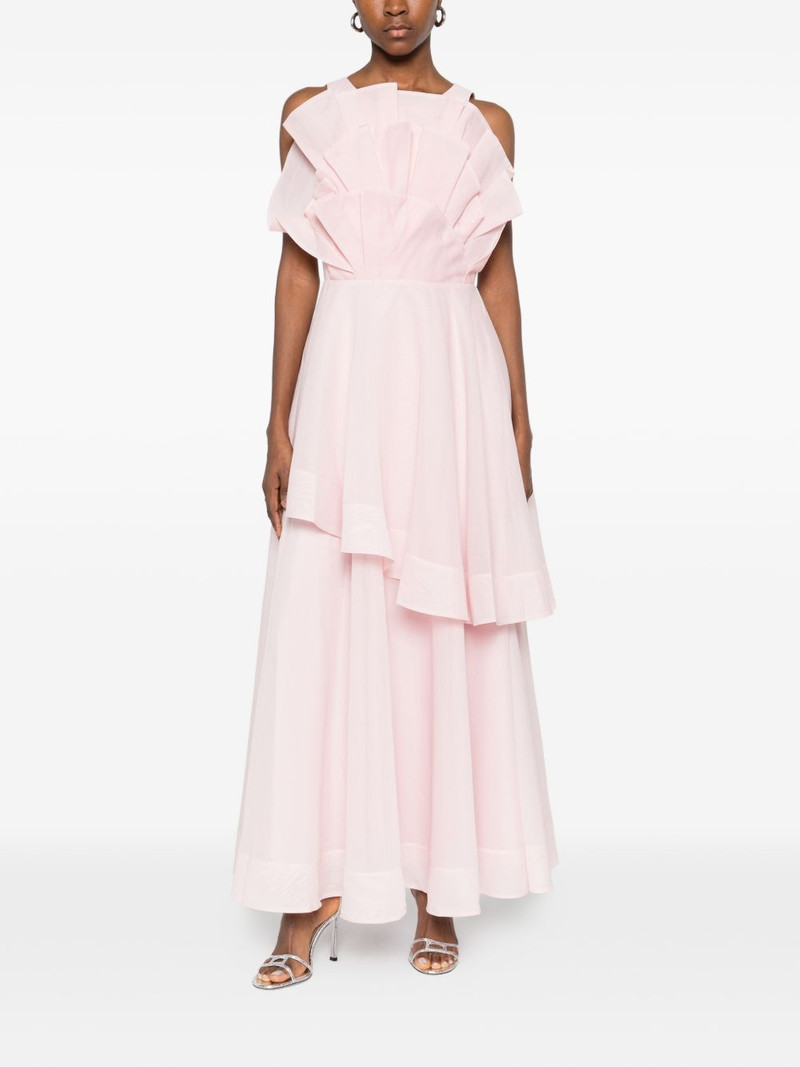 Aje. Selestia ruffled layered midi dress outlook