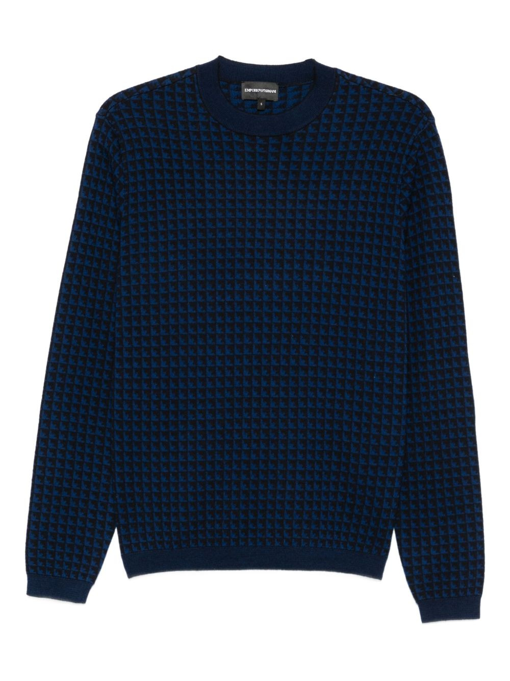 houndstooth wool sweater - 1