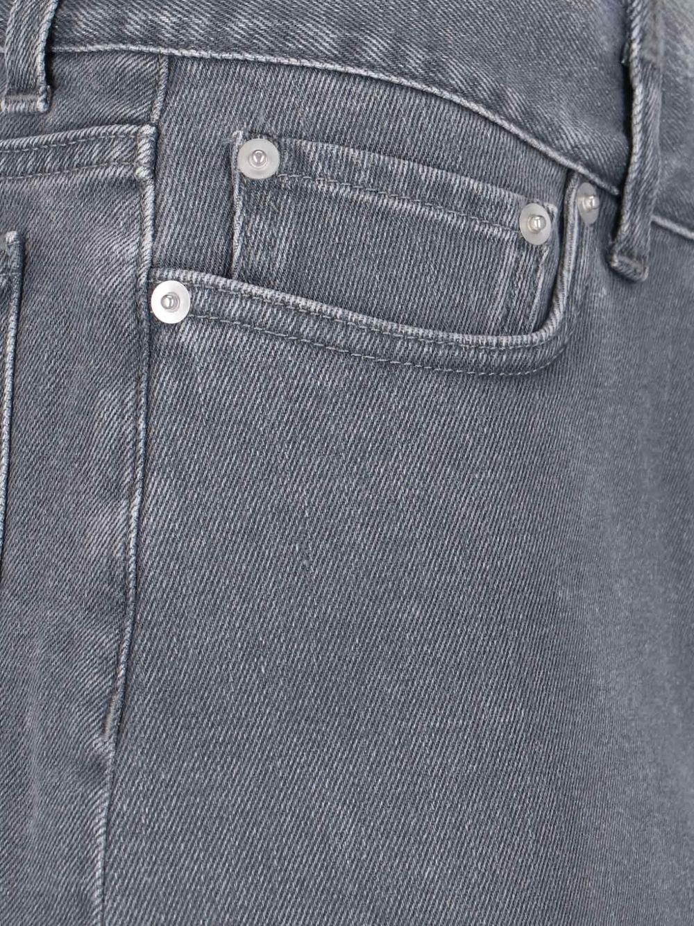 asymmetric denim skirt - 5