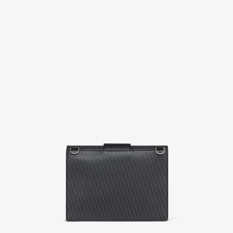 Dark gray leather bag 3