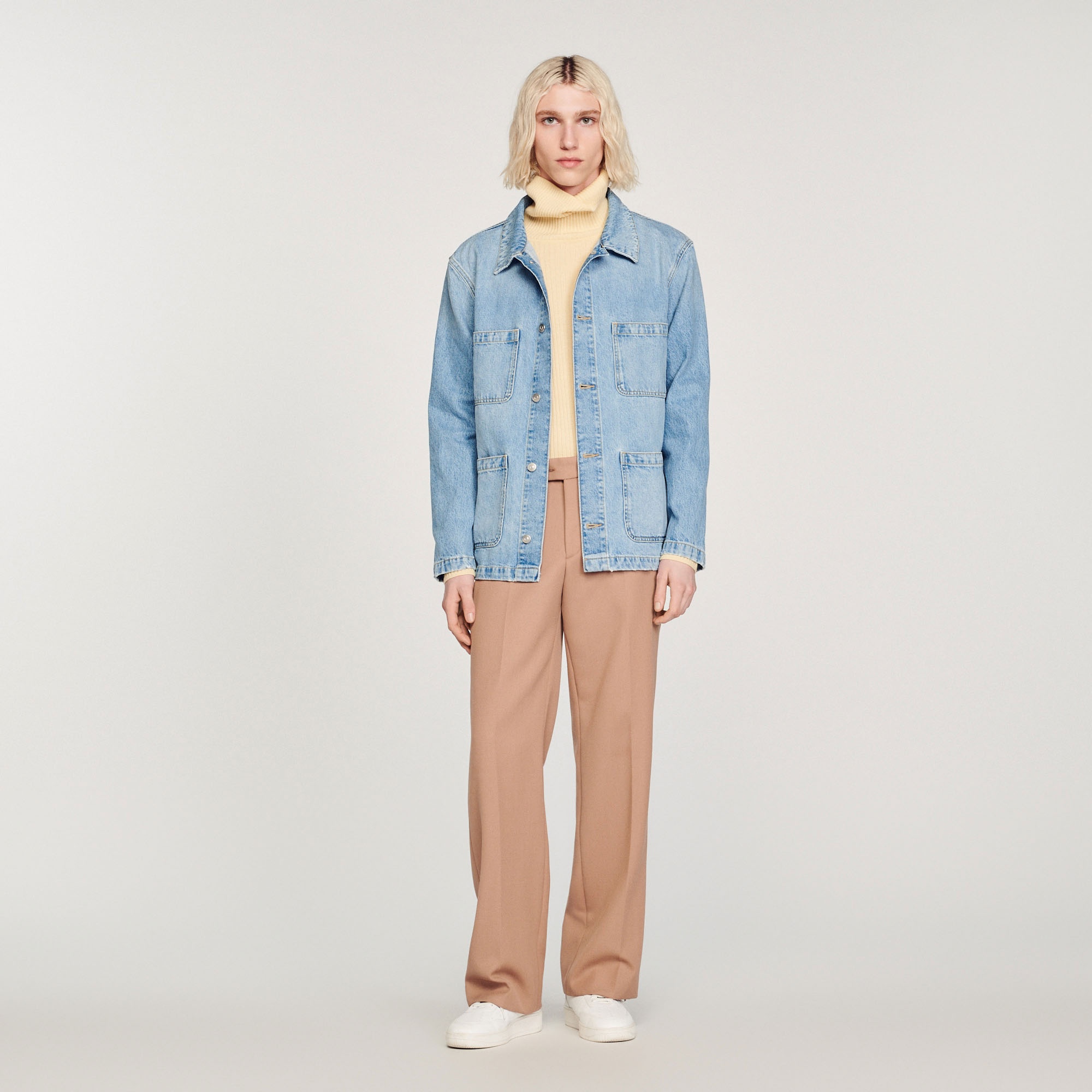 Denim worker jacket - 3
