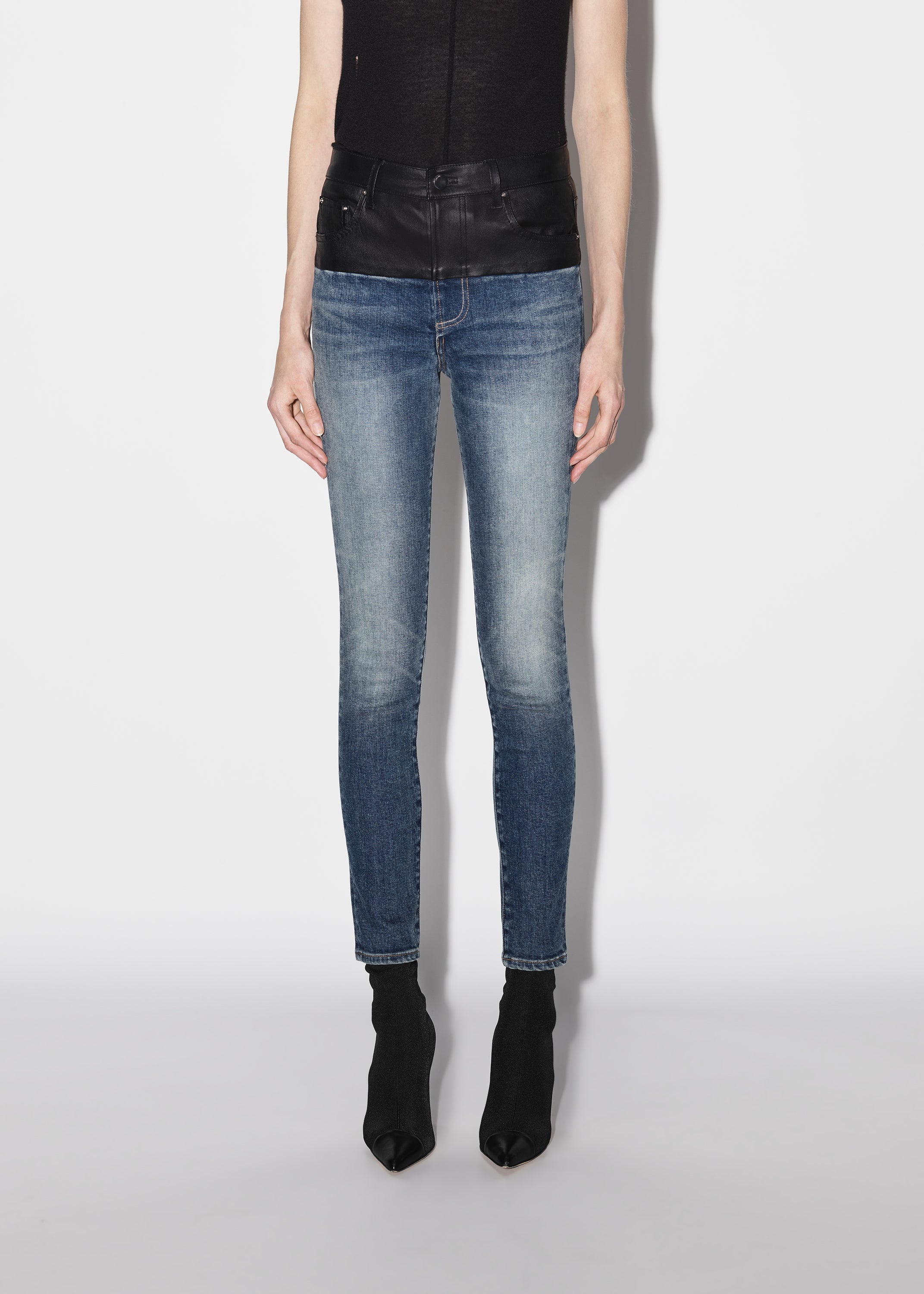 HYBRID SKINNY W/ LEATHER - 3
