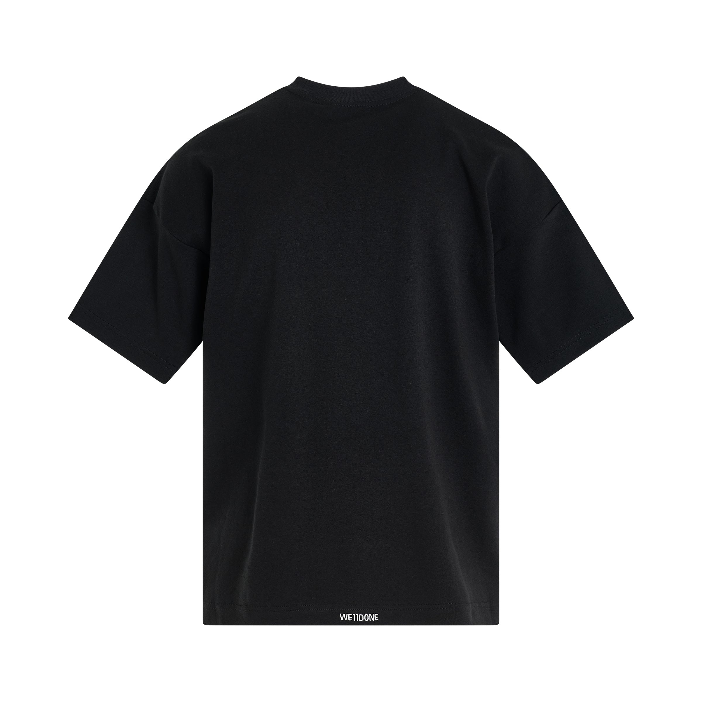 Spine Skull Print T-Shirt in Black - 4