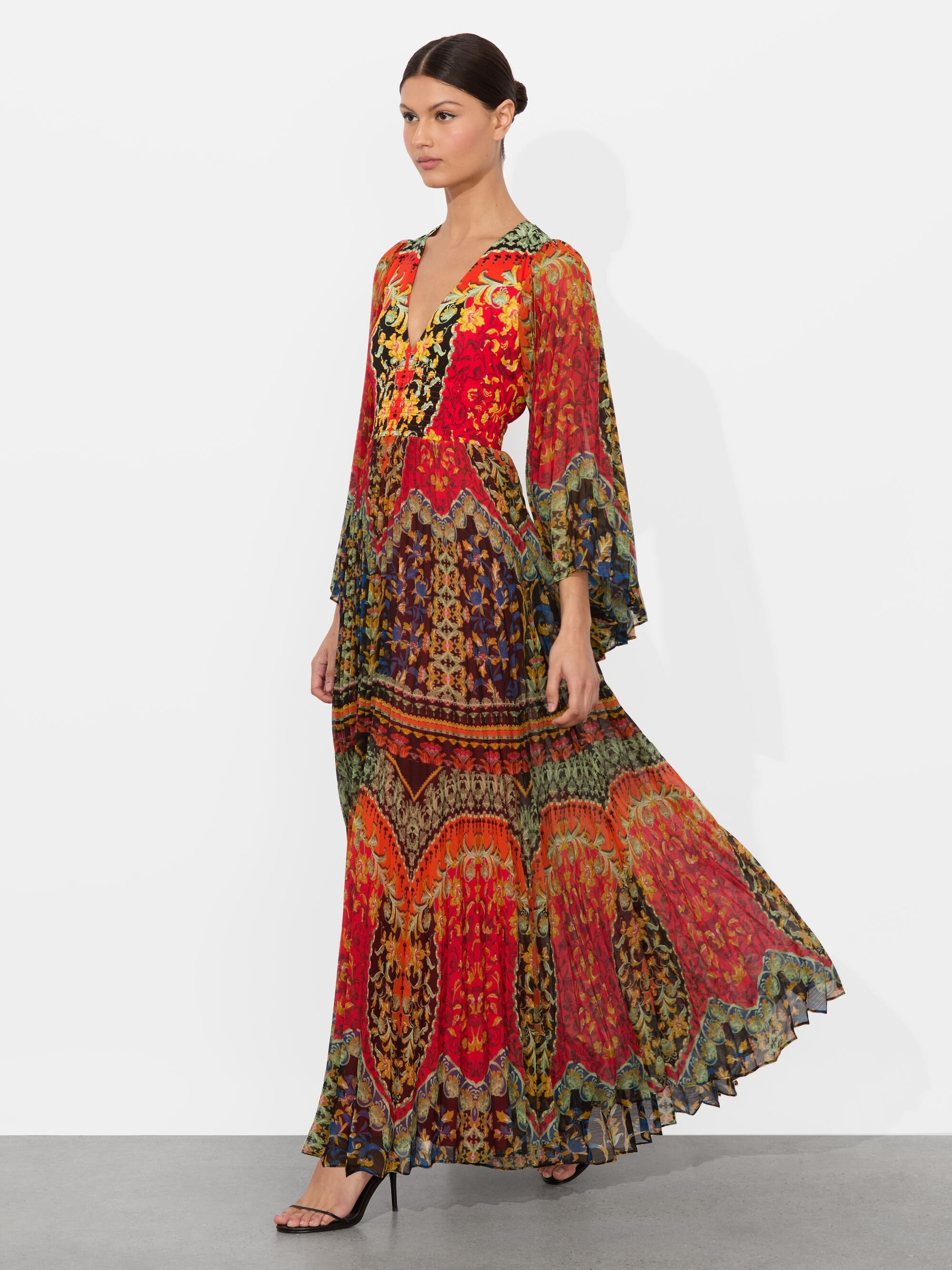 BENNET PLEATED MAXI DRESS - 5