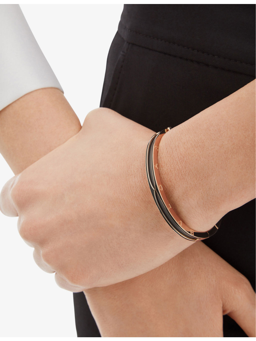 B.zero1 18ct rose-gold bangle bracelet - 4