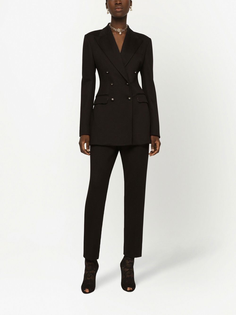 double-breasted tailored blazer - 3