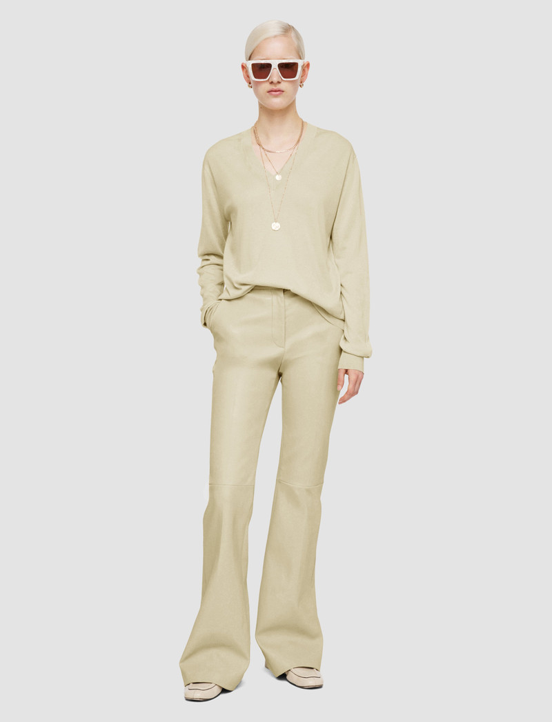 JOSEPH Superfine Cotton Silk V Neck Jumper outlook