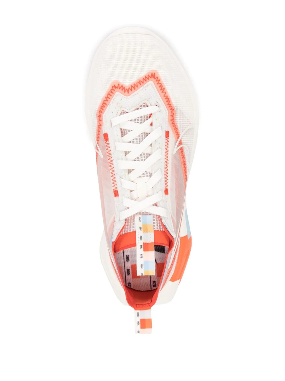 transparent detail trainers with chunky sole - 4