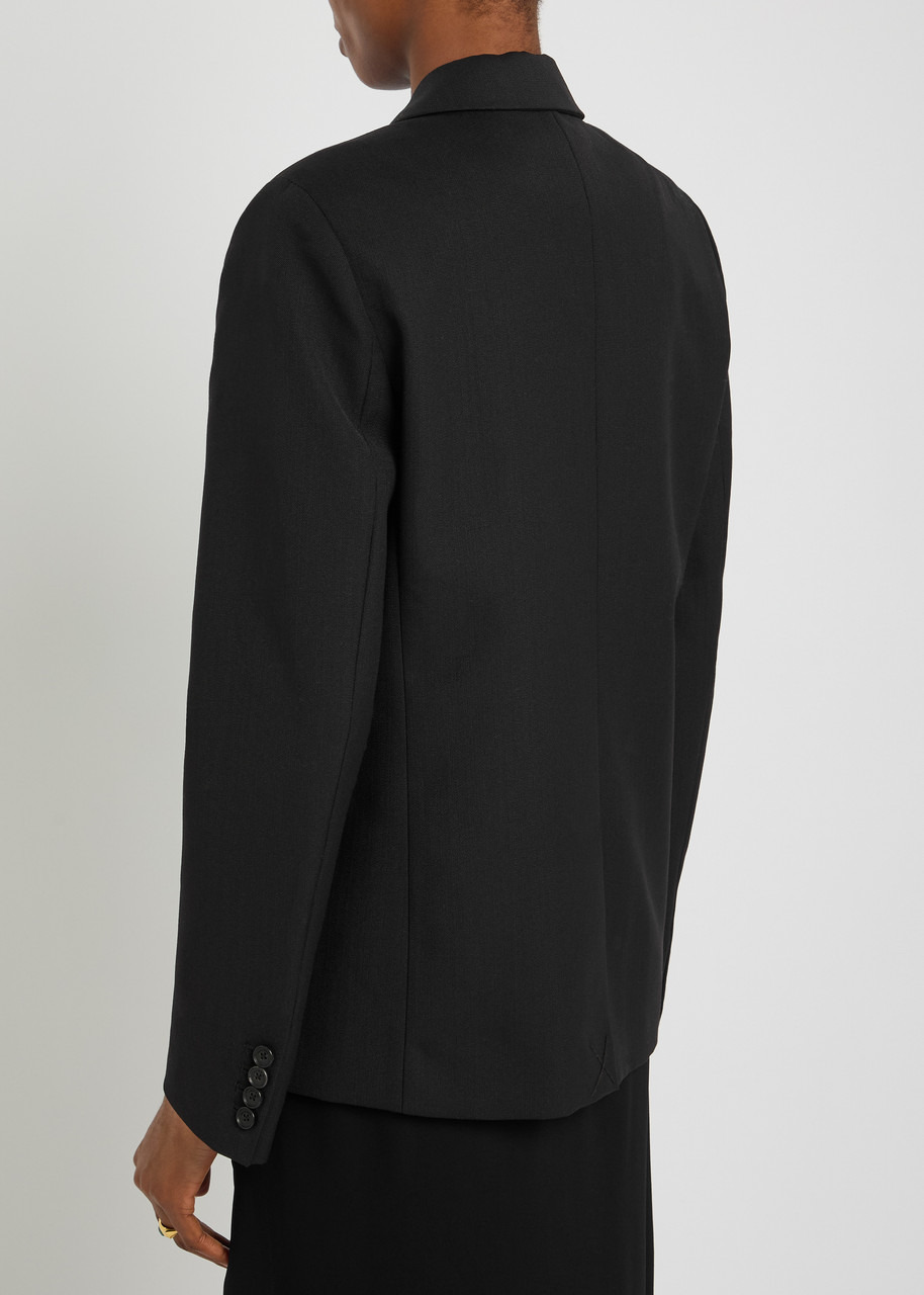 Anine Bing Evalyn Double-breasted Wool-blend Blazer - 3