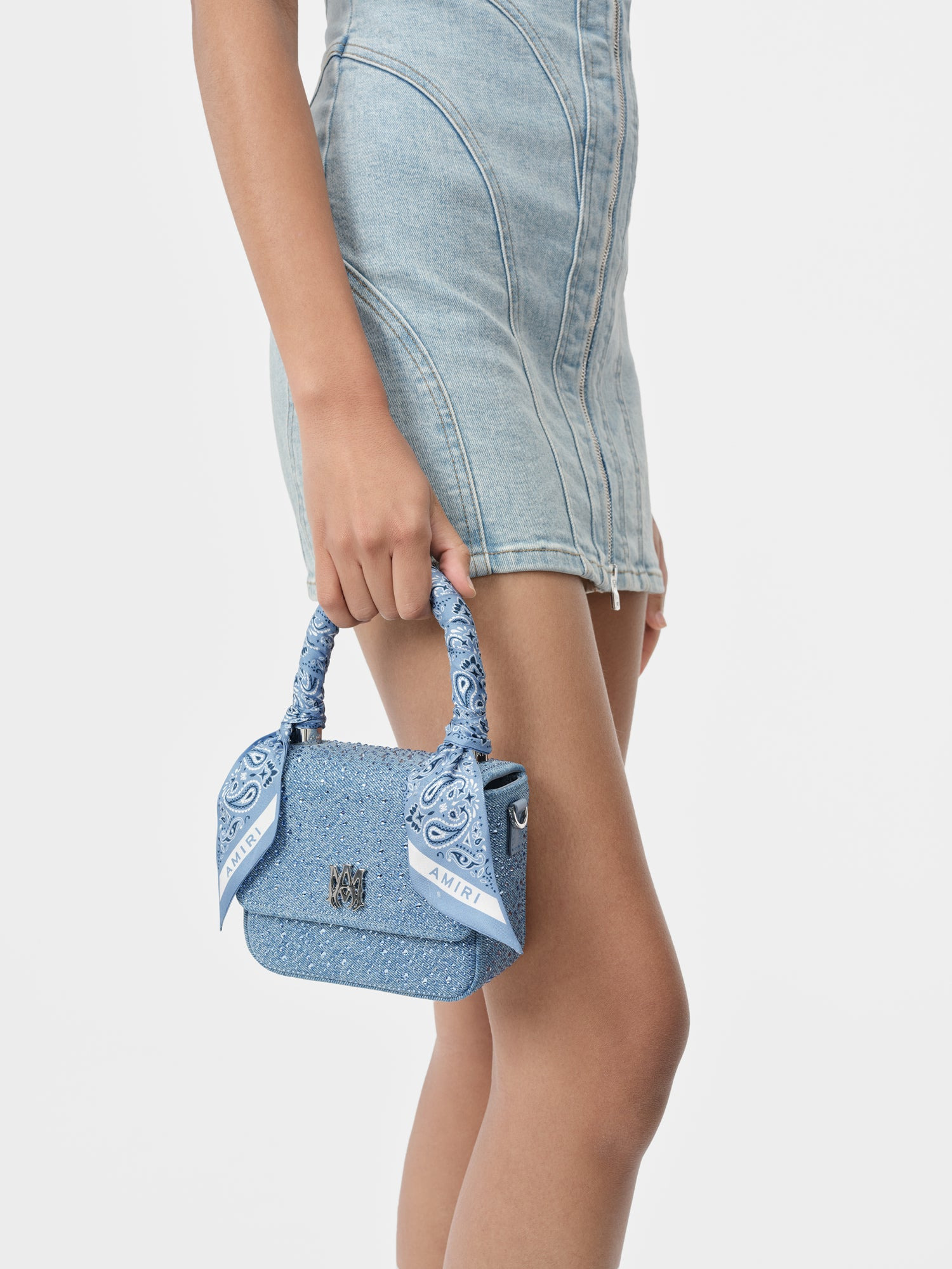 CRYSTAL DENIM MICRO MA BAG - 10