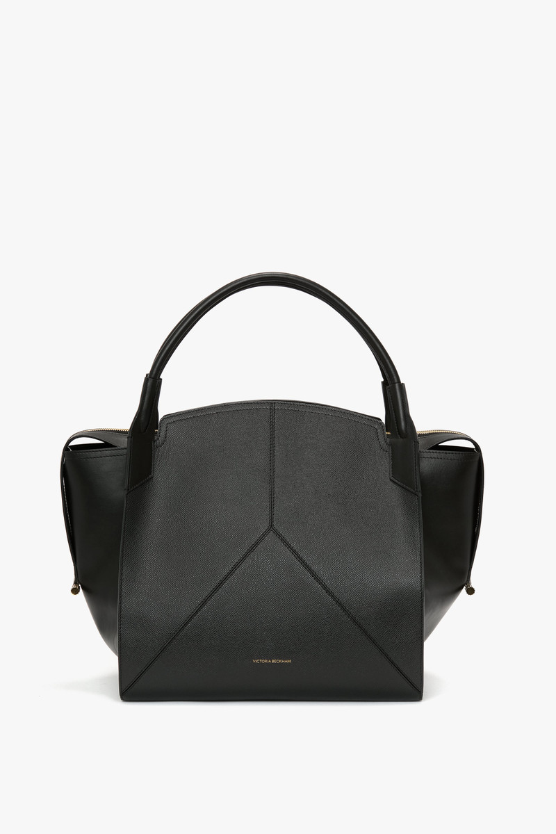Victoria Bag In Black Grained Leather 1