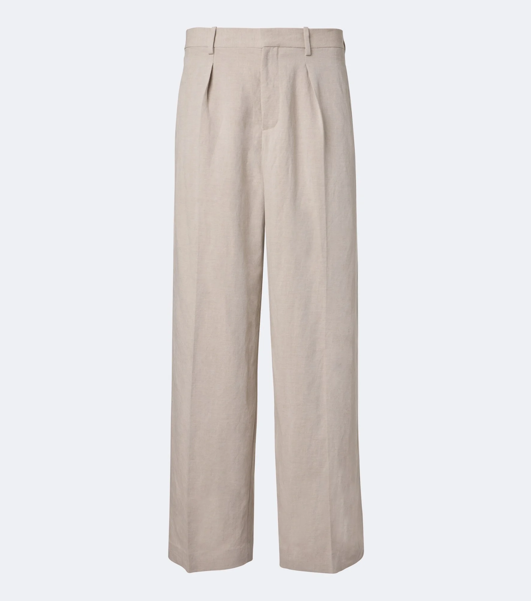 Linen-blend wide-leg pants - 1