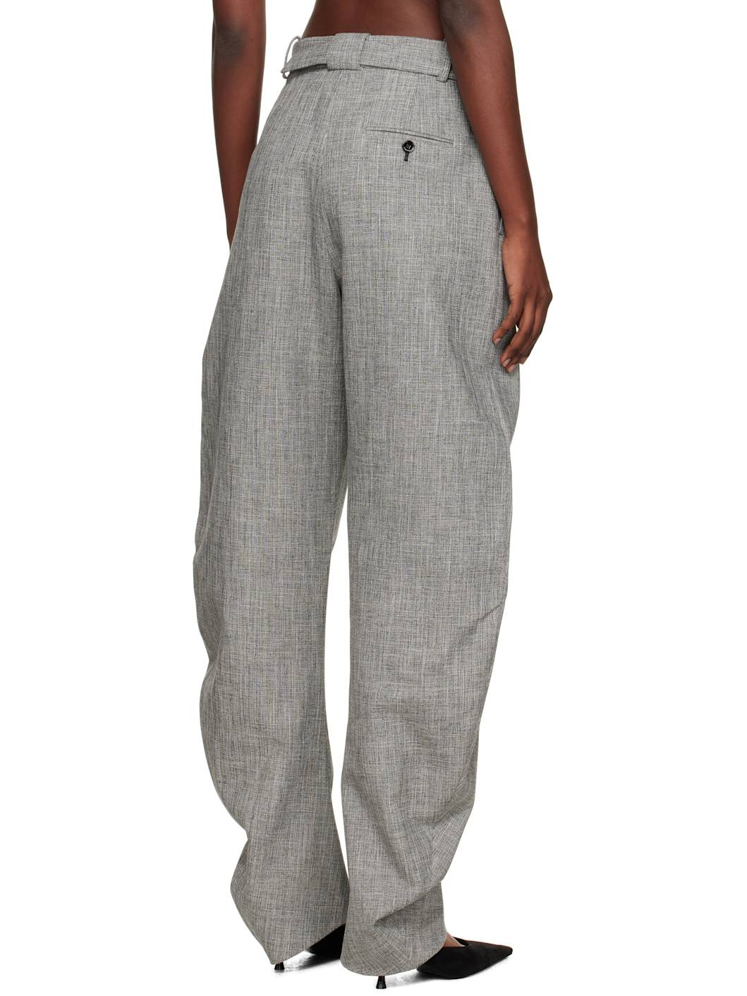 Gray Barrel Trousers - 3