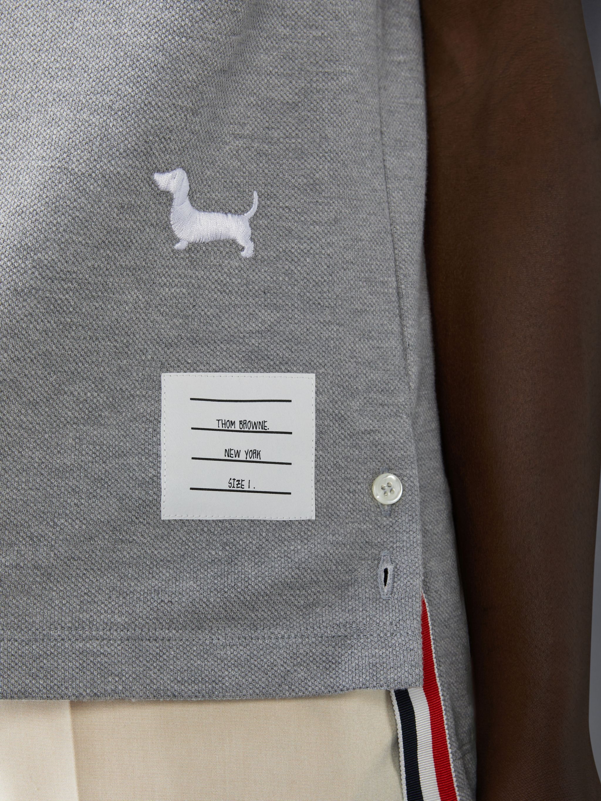 Thom Browne Classic Pique Hector Short Sleeve Tee | REVERSIBLE