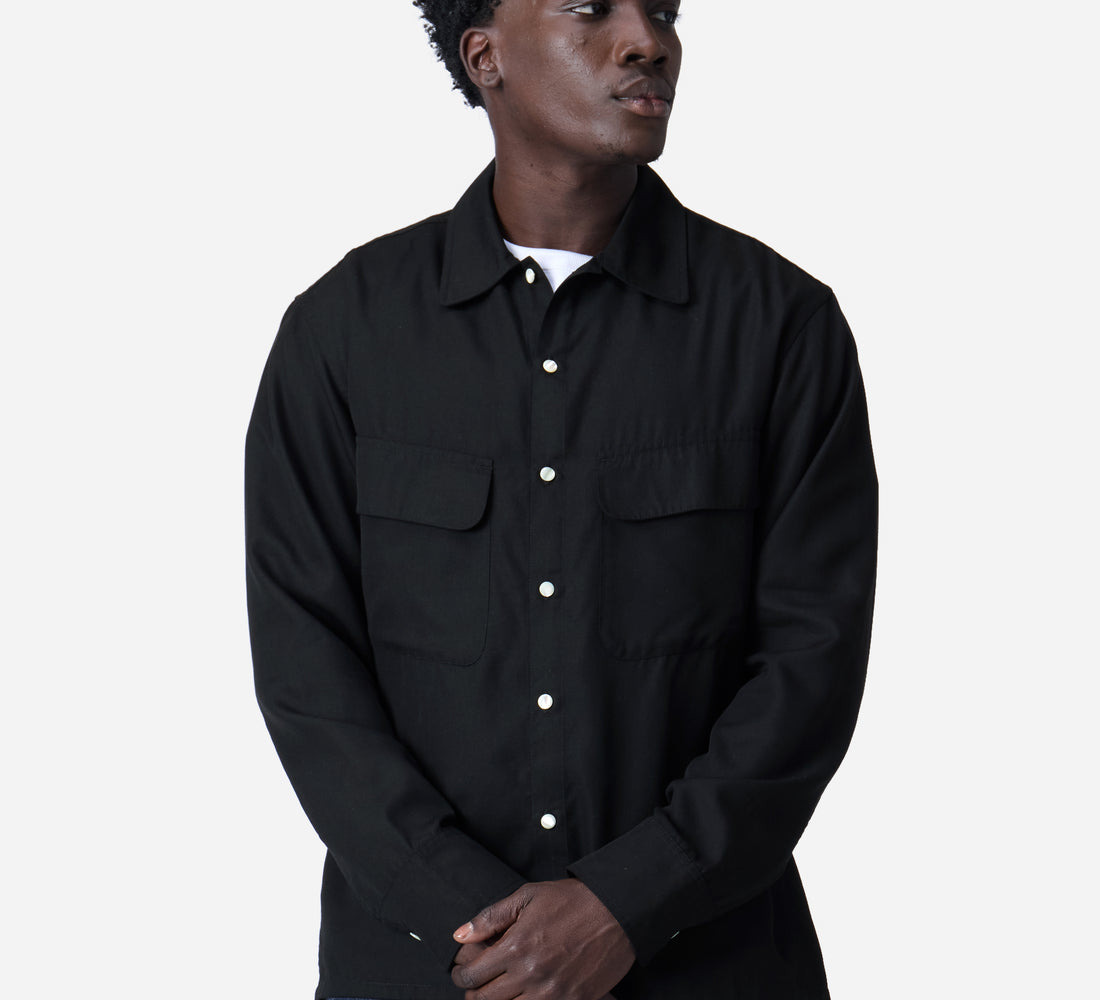 Western Overshirt - Black - 3