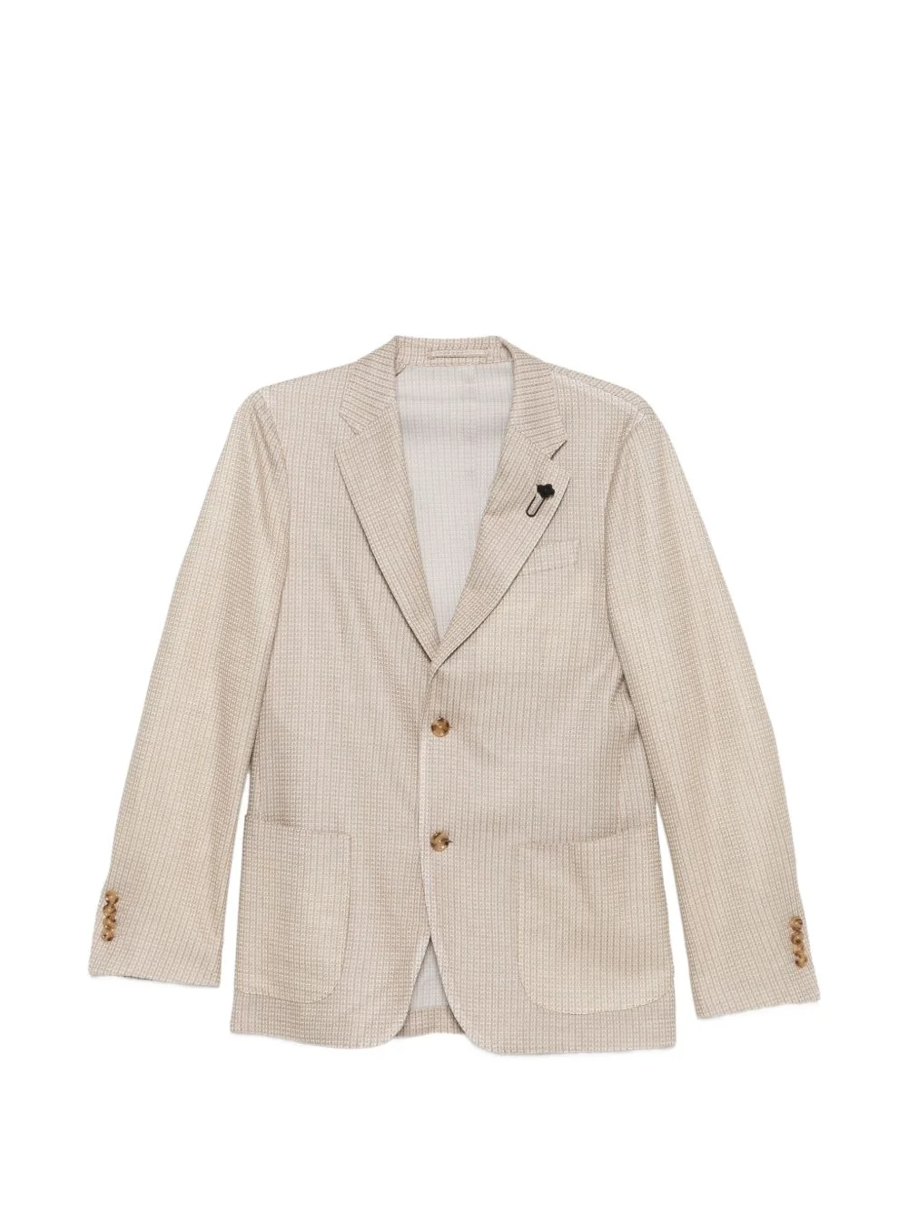 patterned button blazer - 1