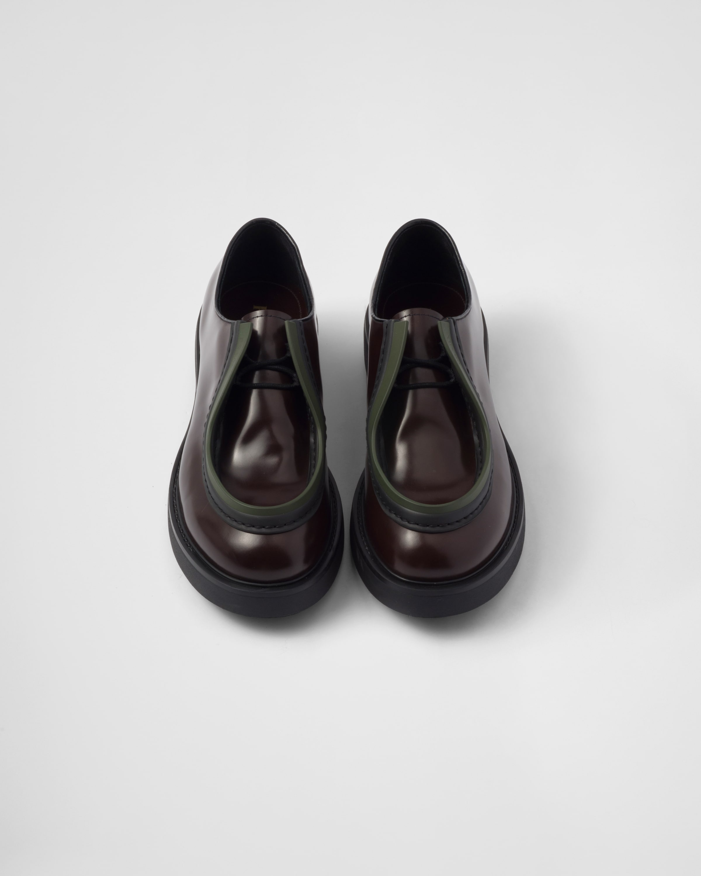 Diapason opaque brushed leather lace-up shoes - 4