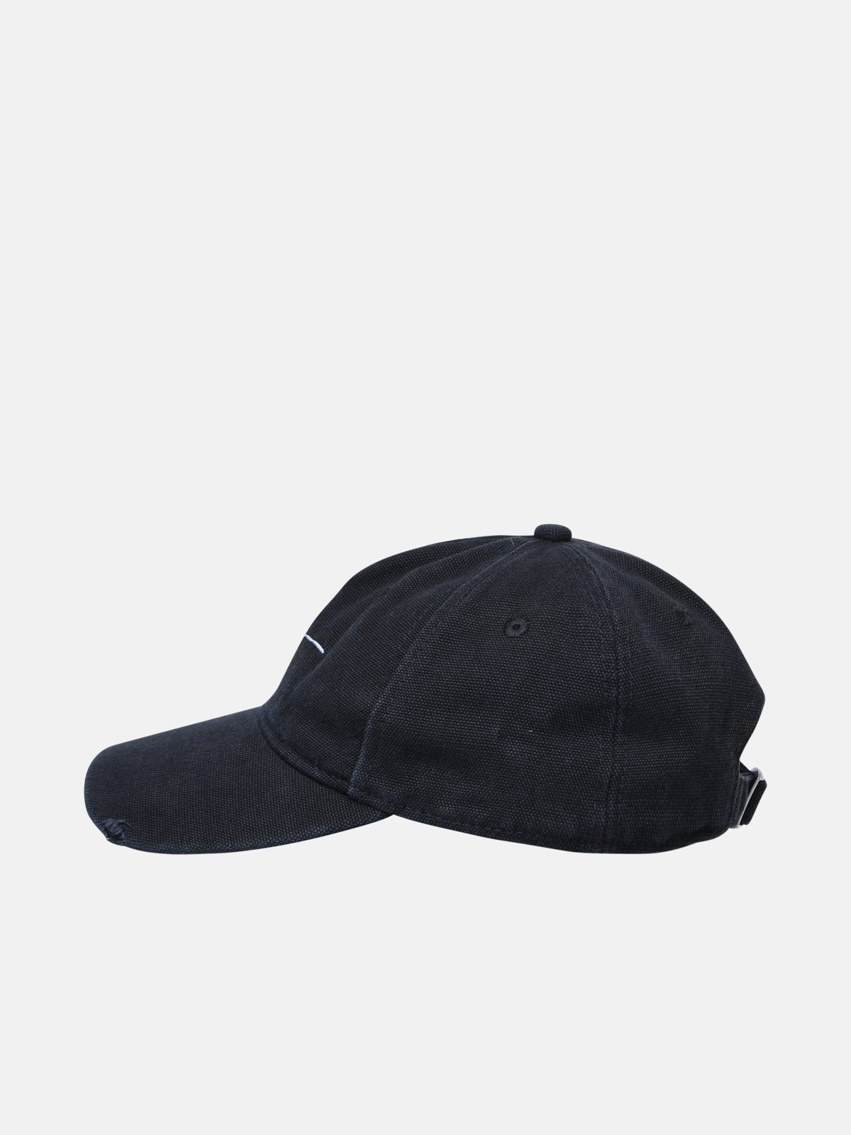 MSGM｜CAPS (3641MDL05 247267 99) MSGM BLACK COTTON HAT | lungolivigno | REVERSIBLE