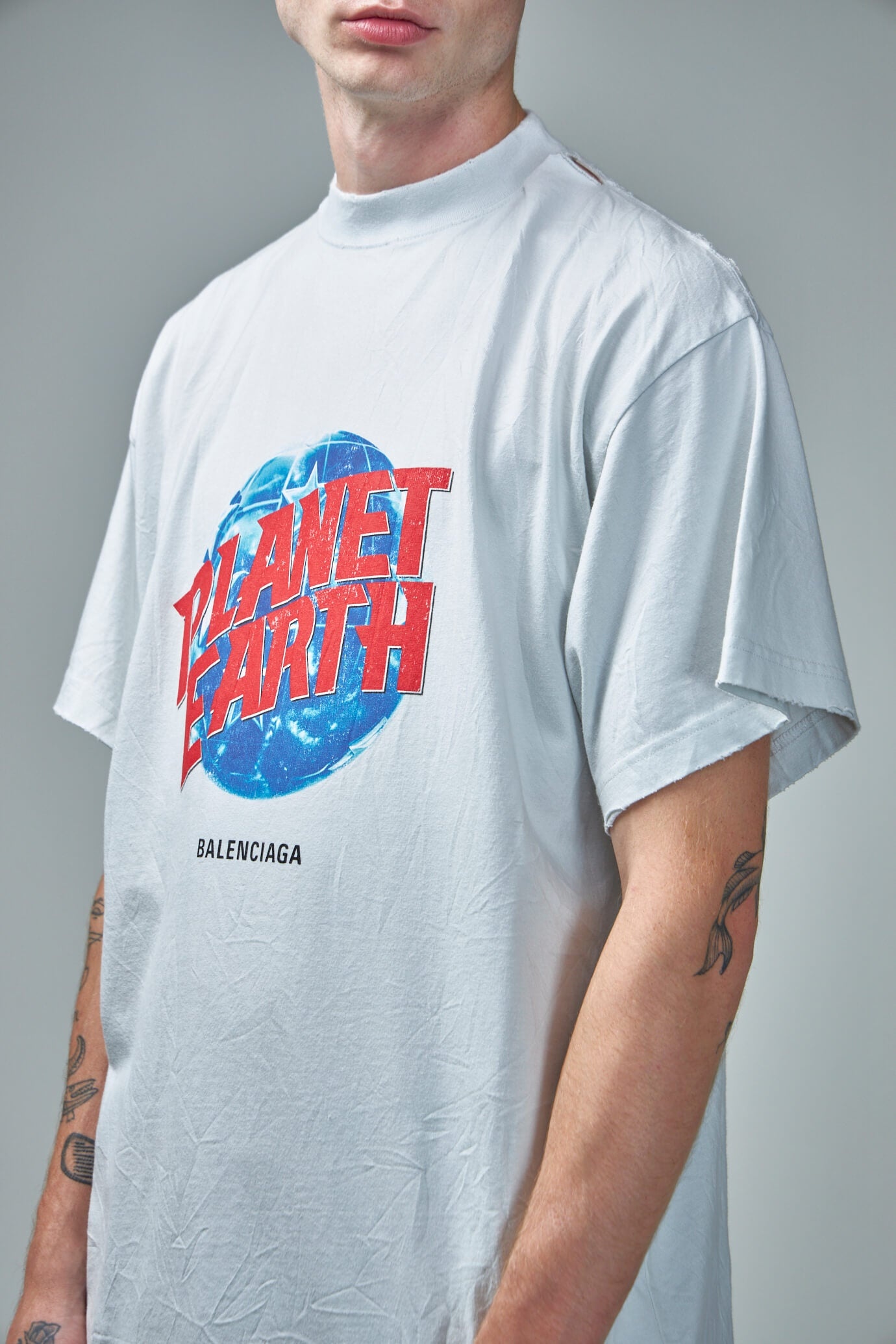 BALENCIAGA Planet Earth T-Shirt Oversized | labelsfashion