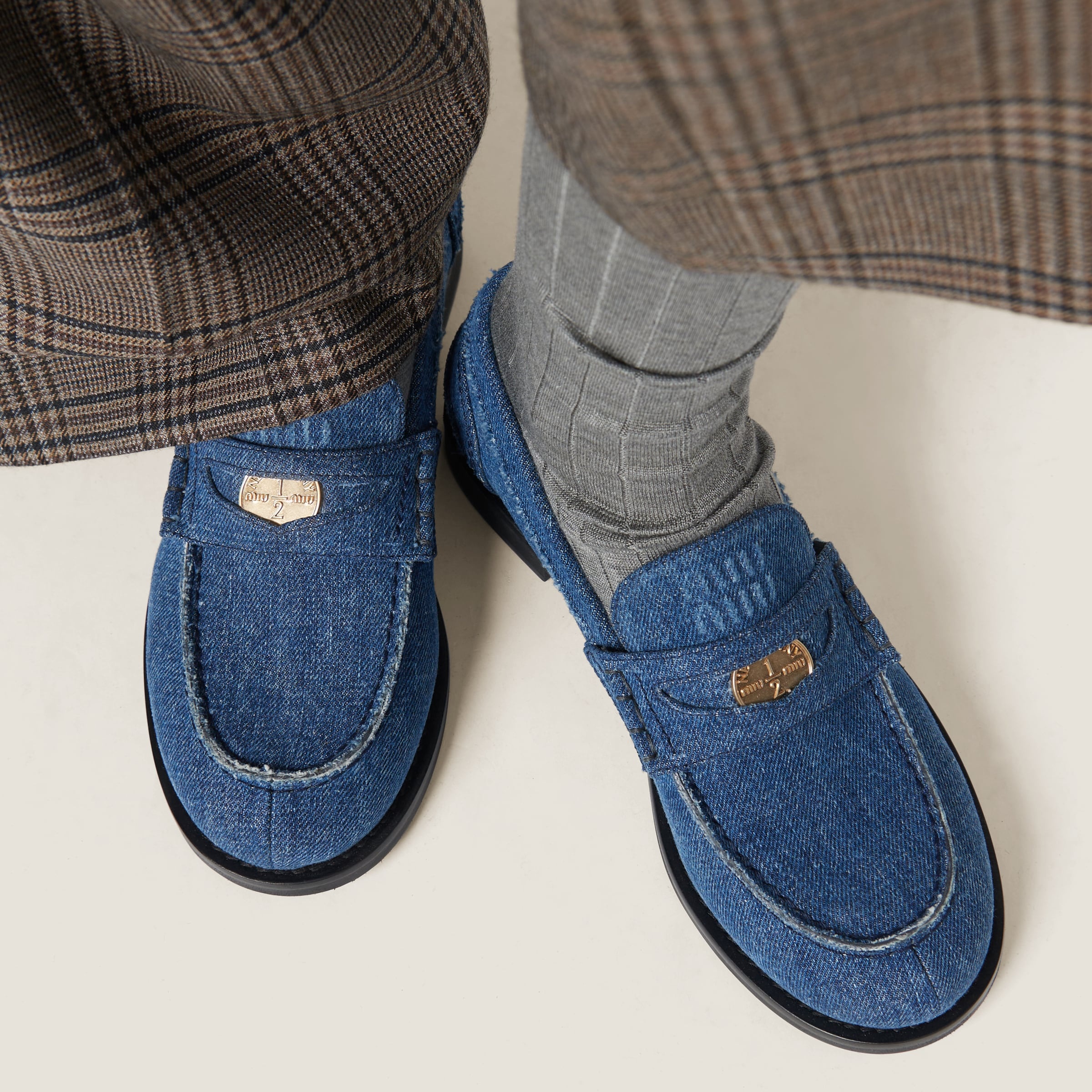 Miu Miu Denim loafers | REVERSIBLE