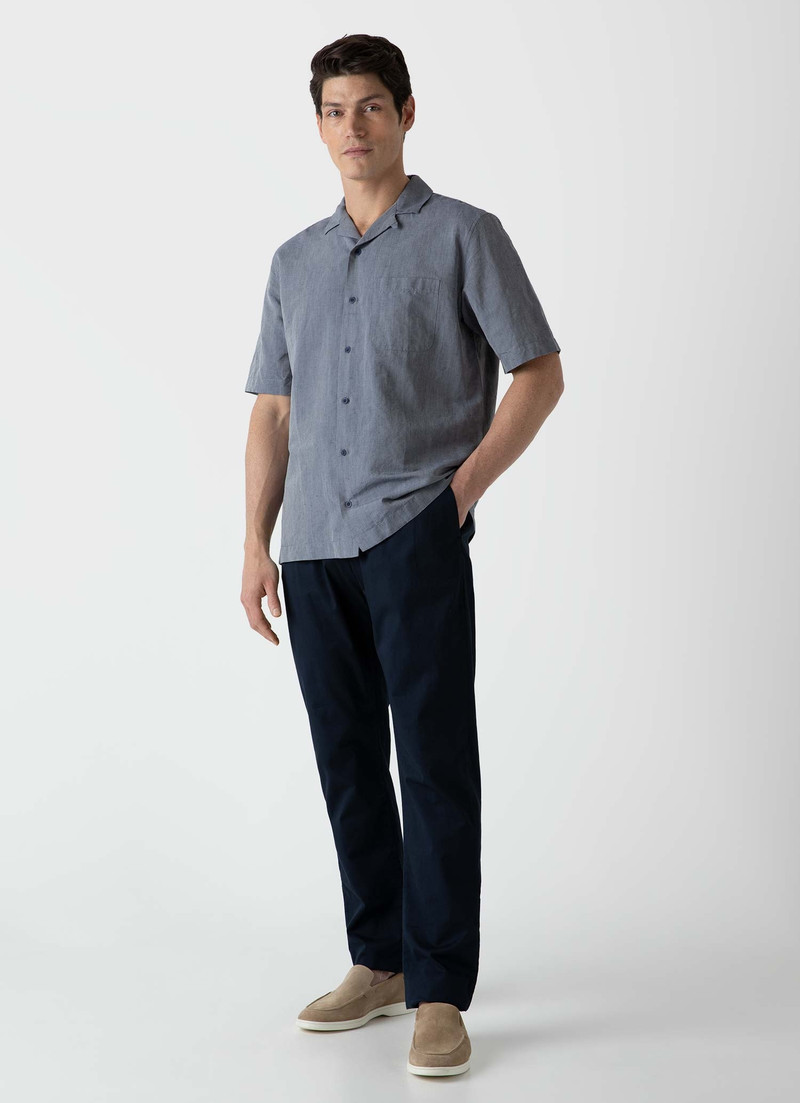 Sunspel Cotton Linen Shirt outlook