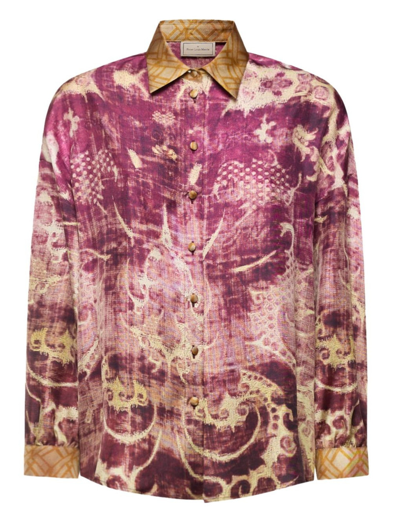 patterned long-sleeve shirt 1