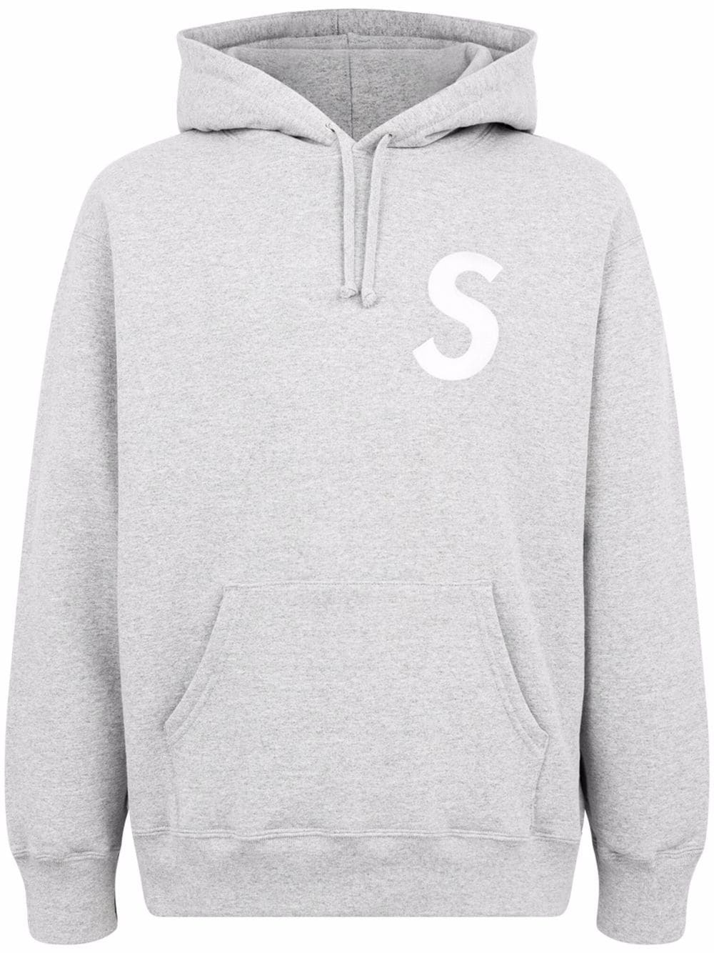 S logo split hoodie - 1