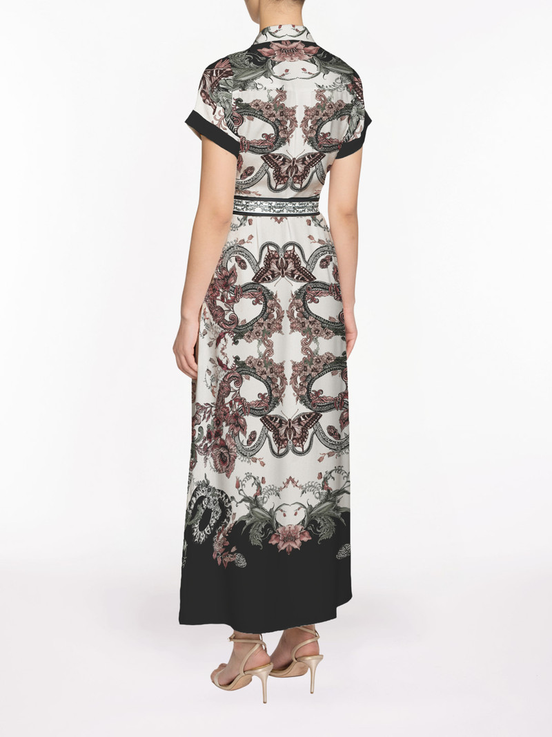 Marchesa BELTED TWILL SHIRT MAXI DRESS outlook