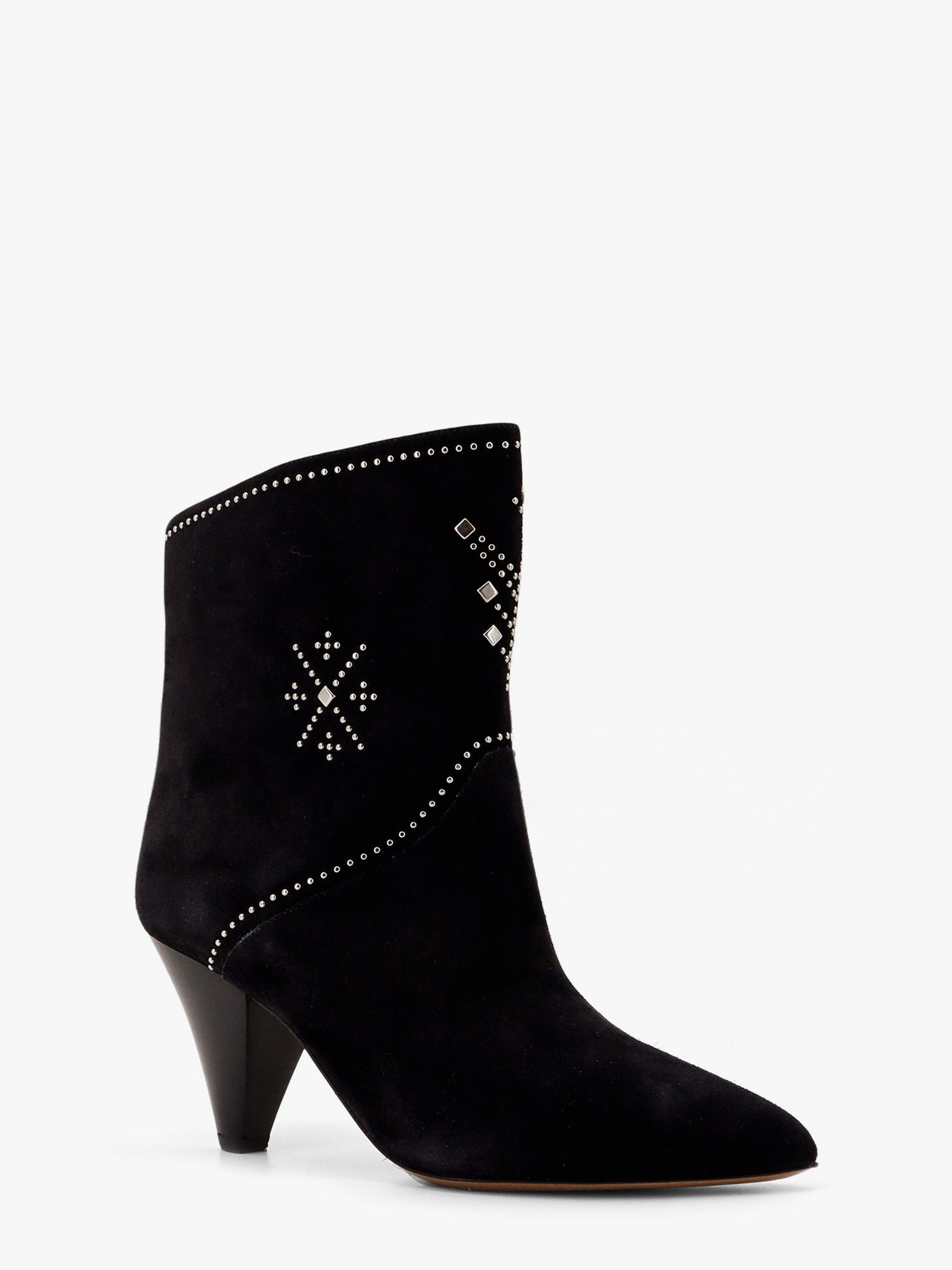 Loline Suede Ankle Boots With Micro Studs - 2