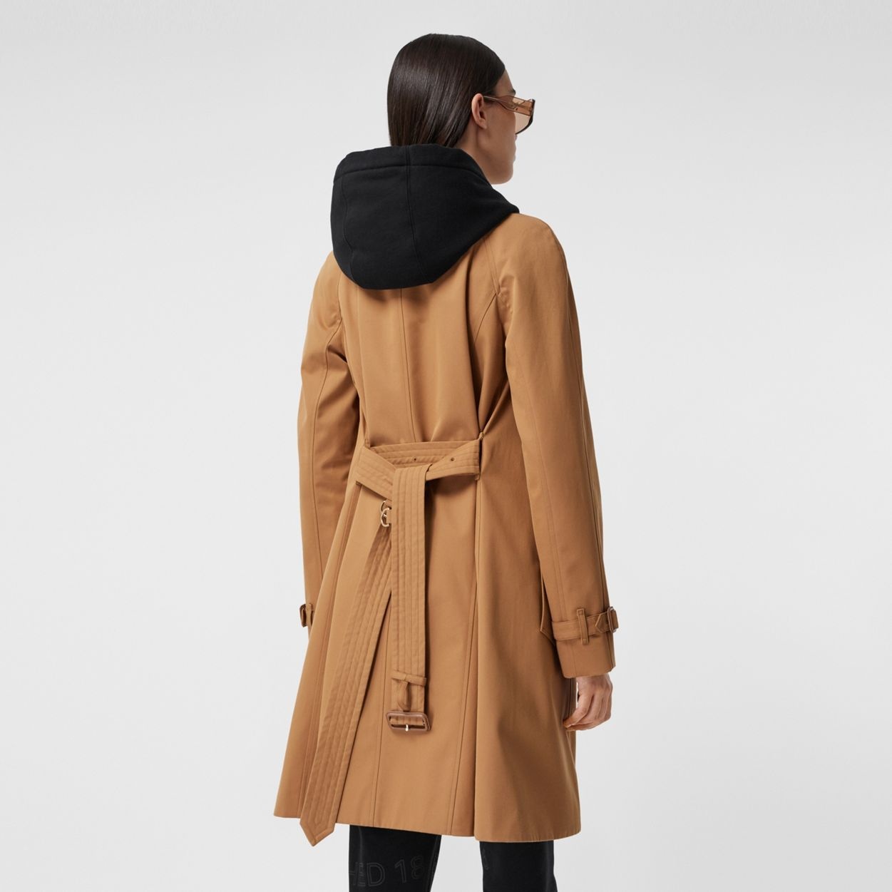 Cotton Gabardine Belted Swing Coat - 4