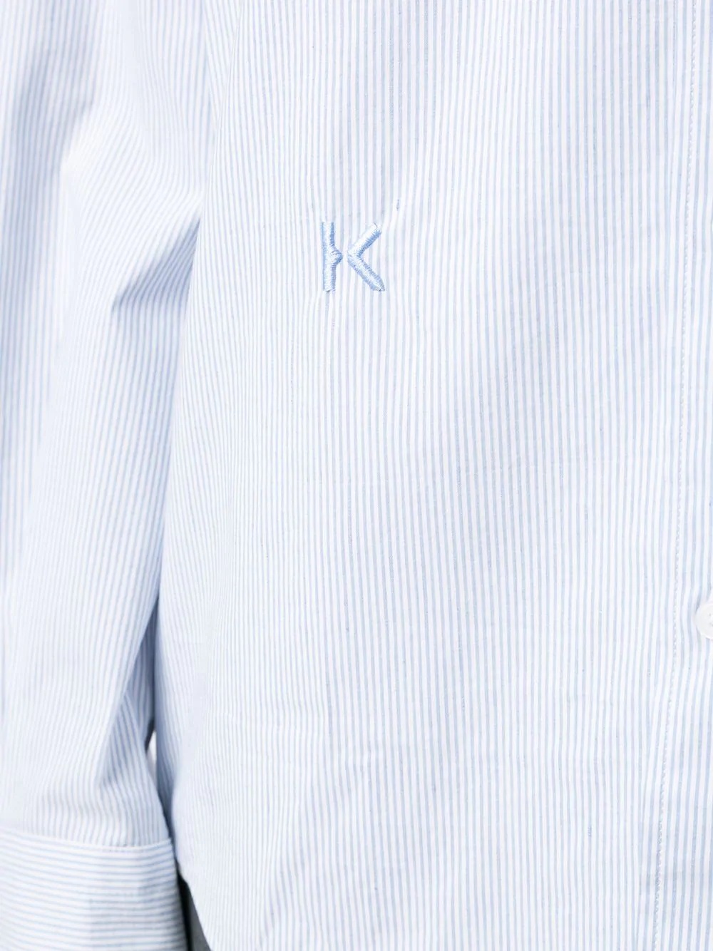 K embroidered striped shirt - 5