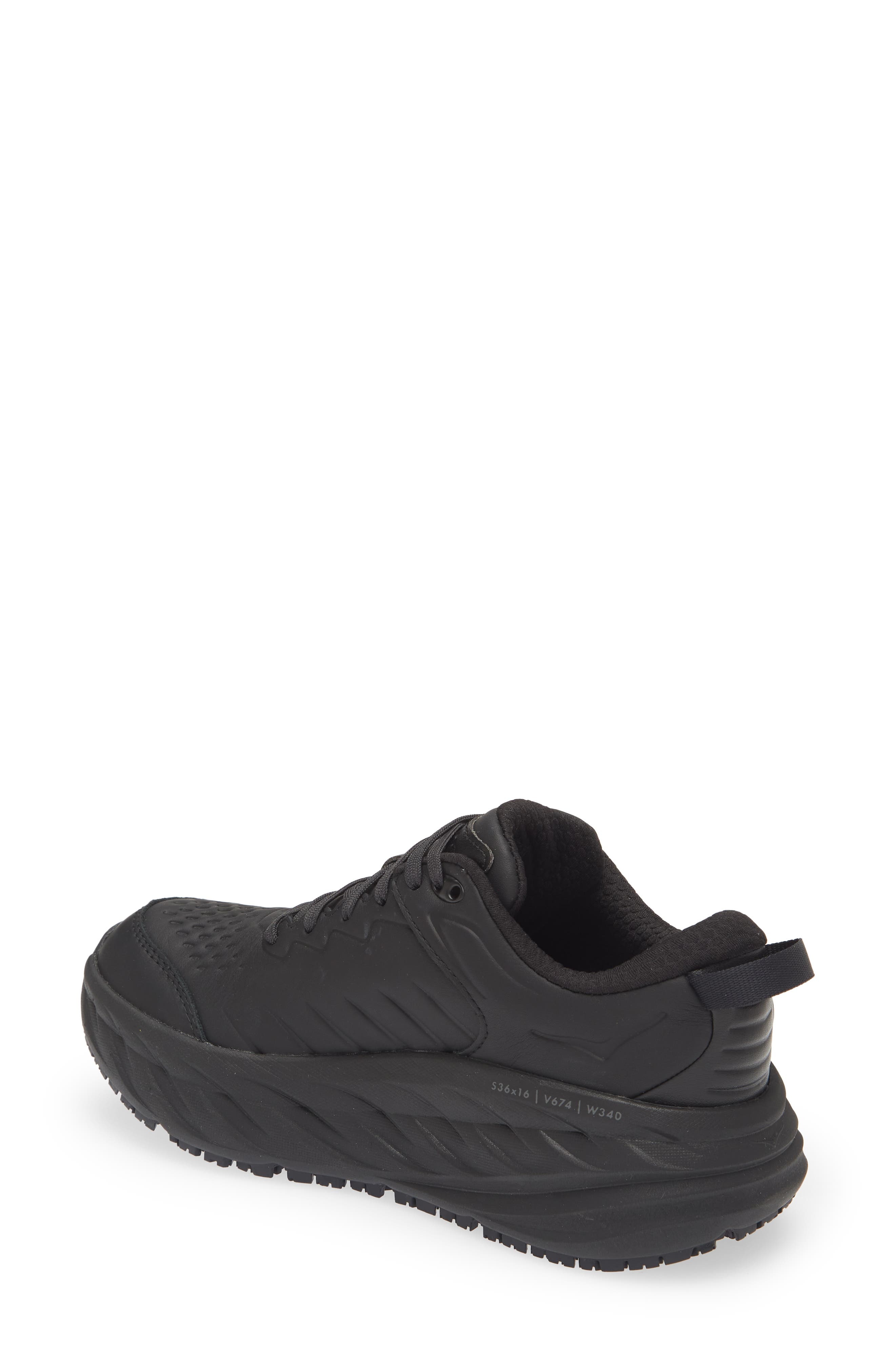 HOKA Bondi SR Water Resistant Running Shoe in Black /Black at Nordstrom - 2