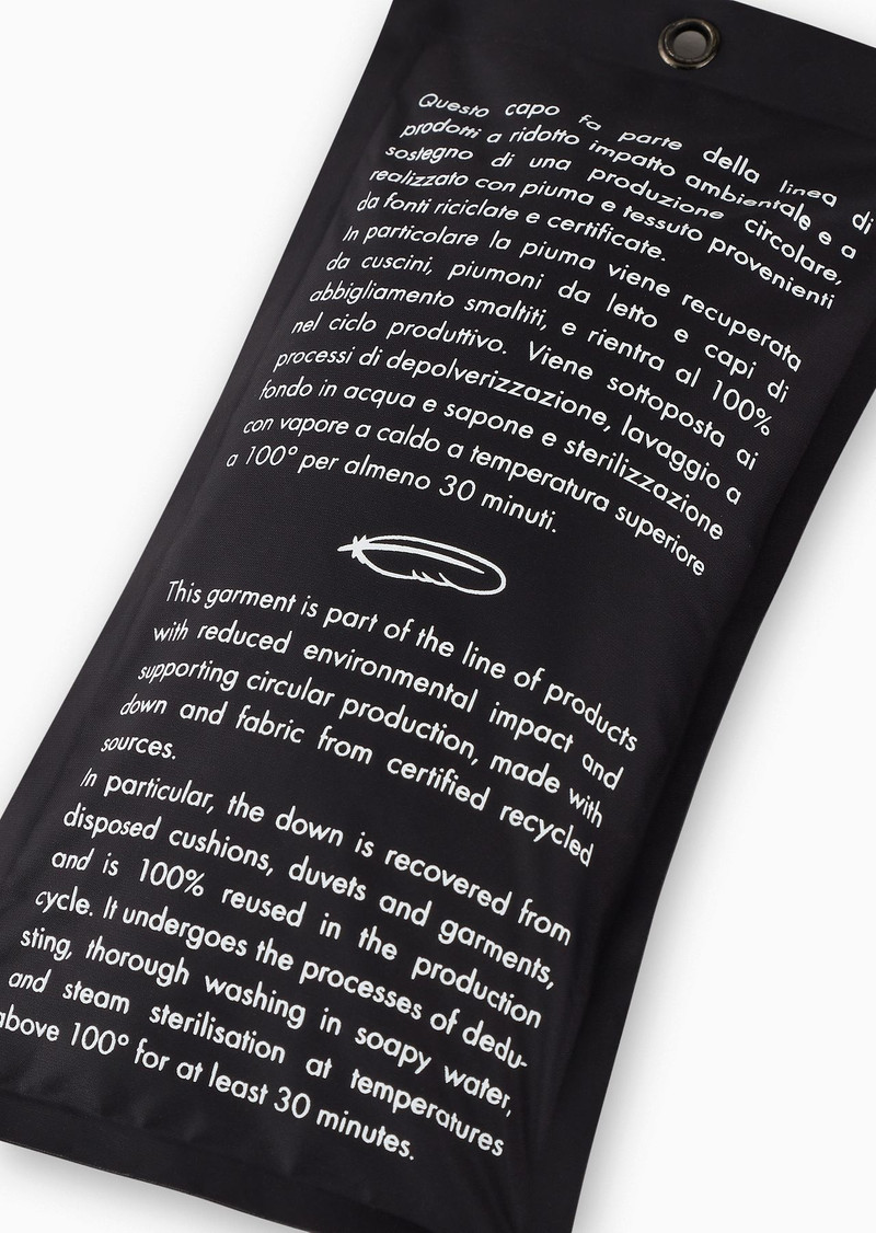 Hooded bomber jacket with goose-down padding ASV 8