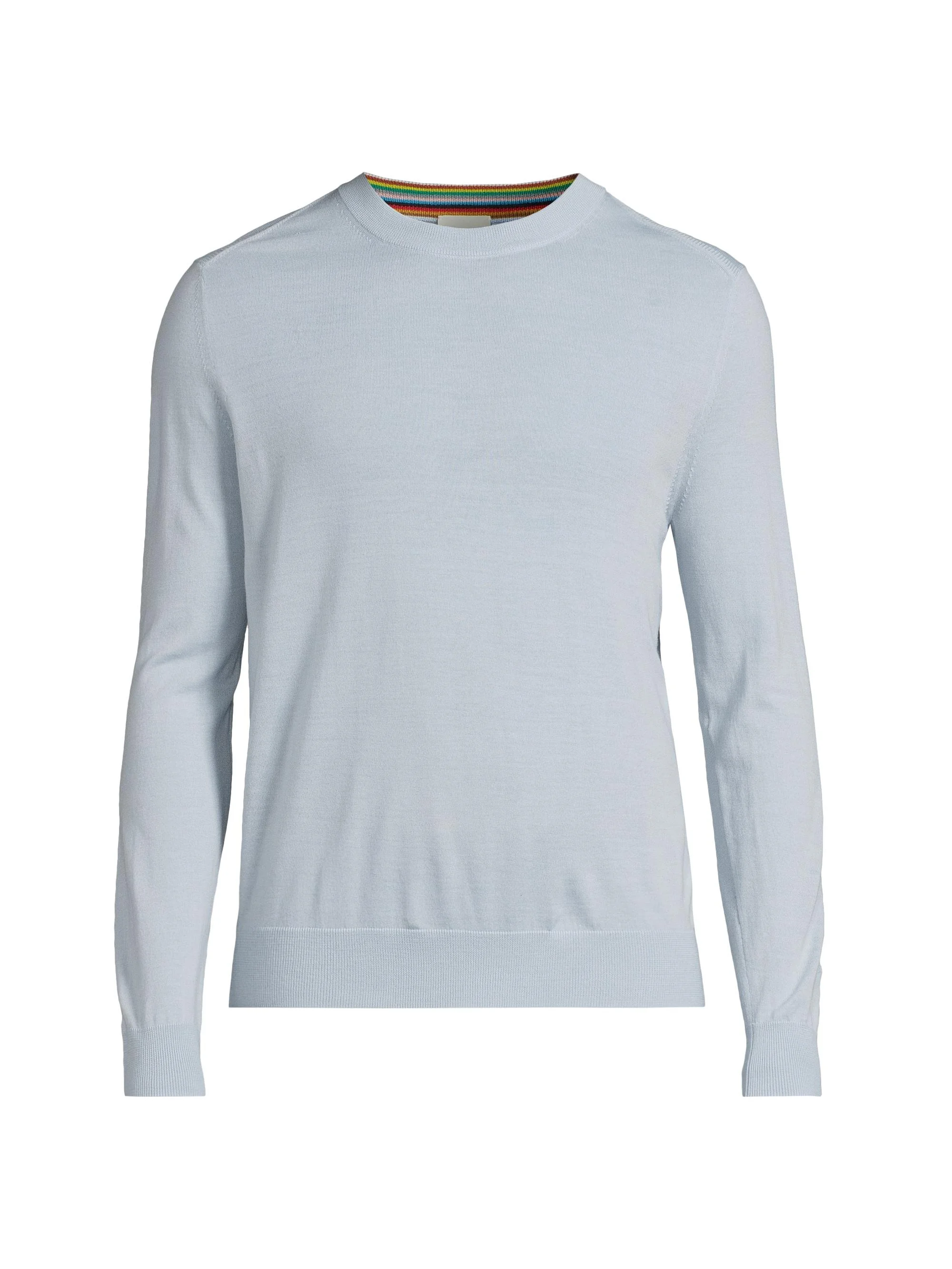 Men's Wool Crewneck Sweater - Light Blue - 1