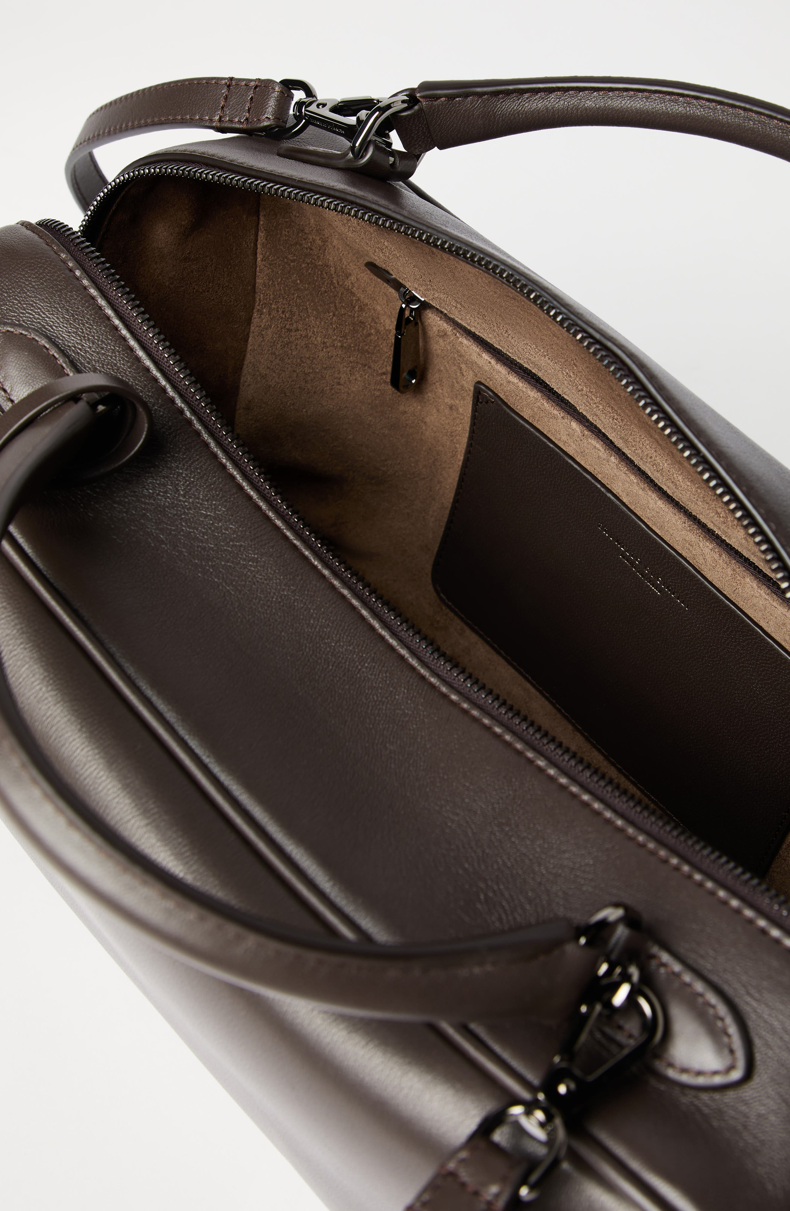 Brunello Cucinelli Nappa Boston Explorer bag in Rust Brown at Nordstrom - 6