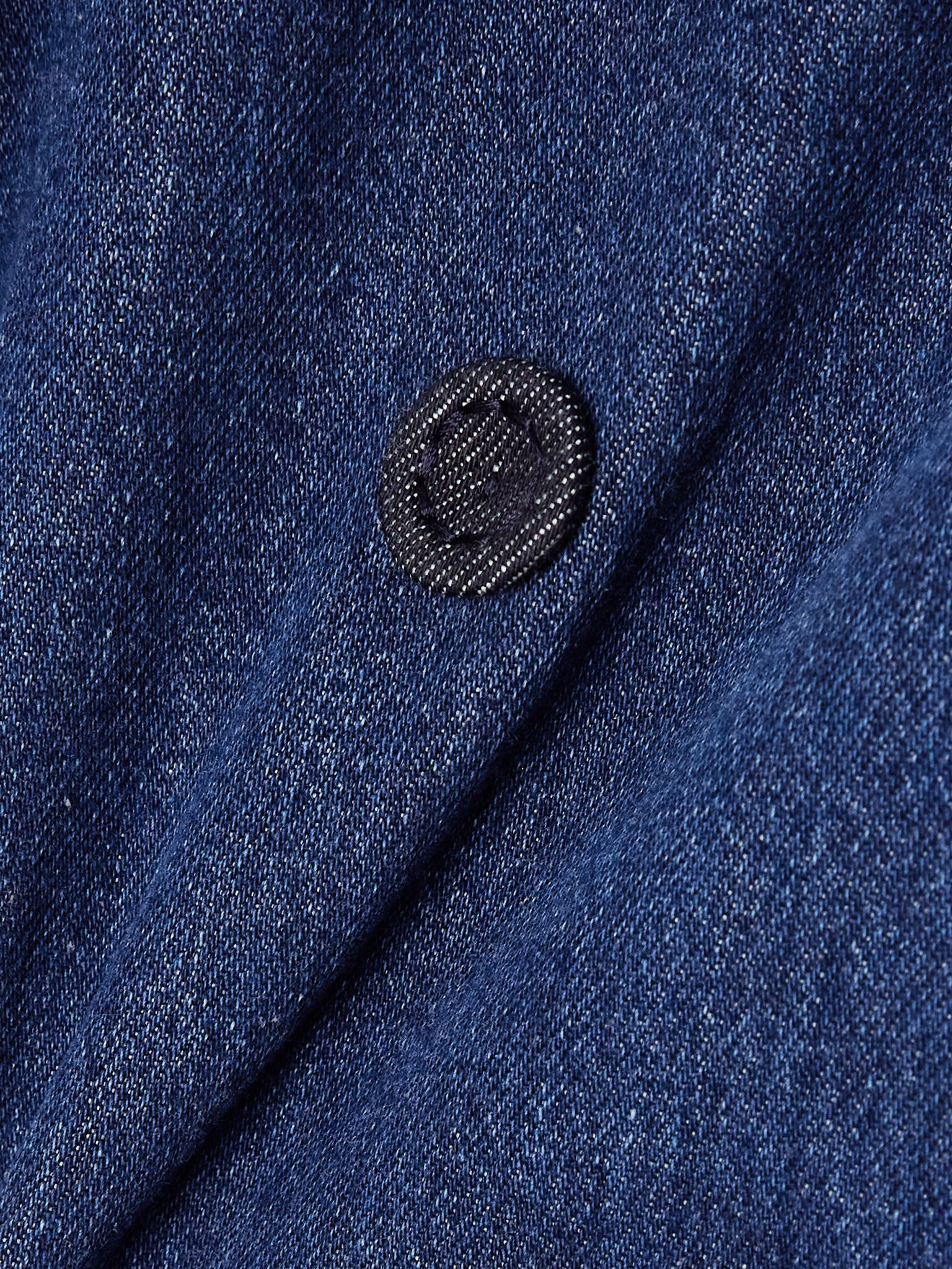 Hayden double-breasted denim jacket Mid denim - 4